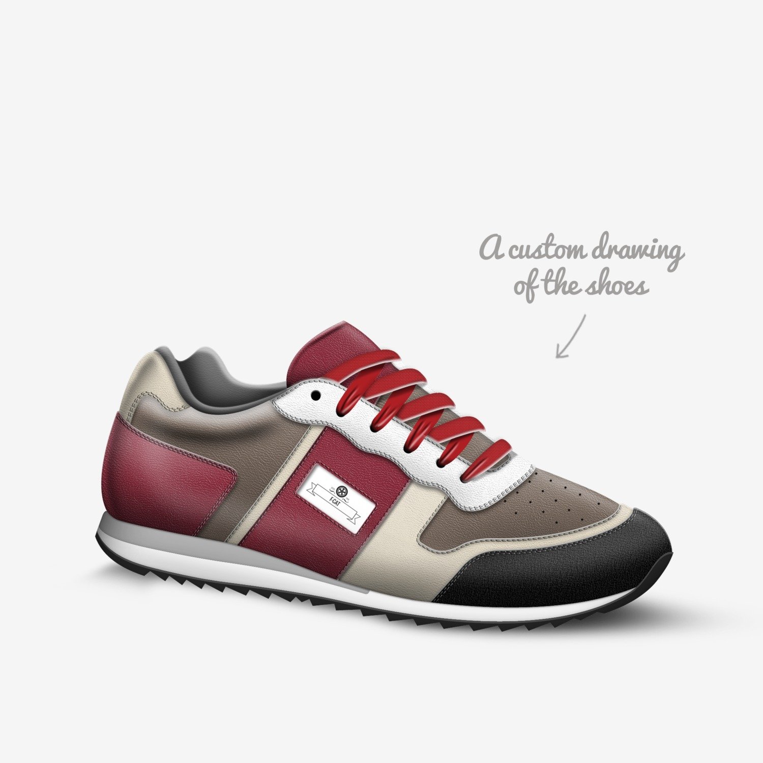 F-CAT custom made in Italy shoes by Maciej Ferarius | Sketch view