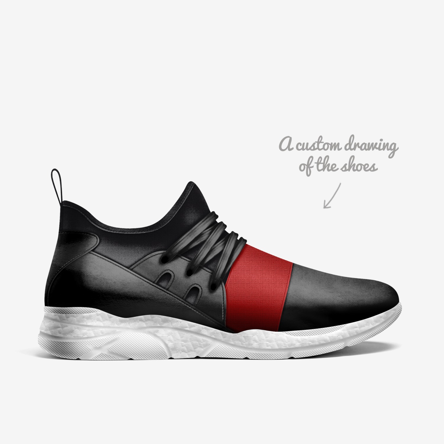 Alexanders custom made in Italy shoes by Darius Alexander | Sketch view