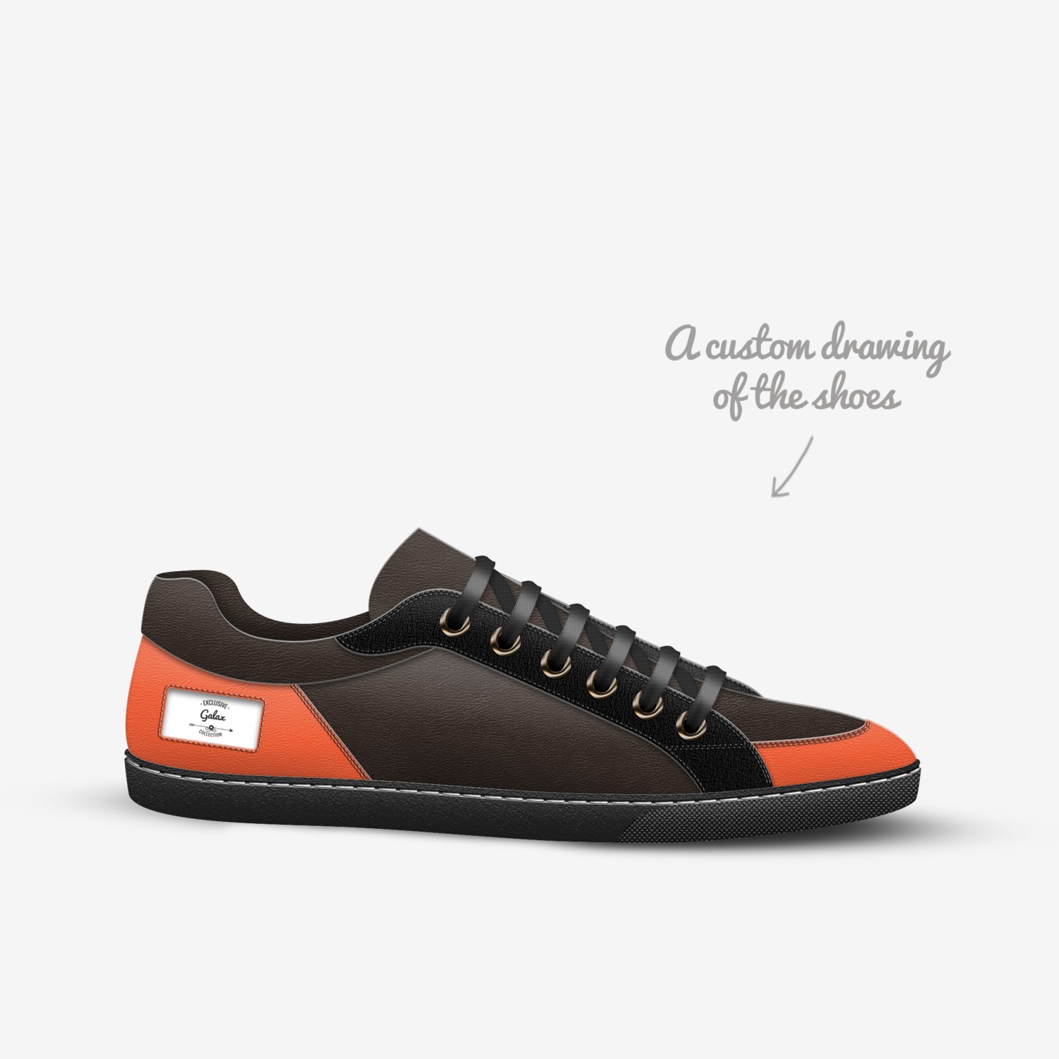Galax custom made in Italy shoes by Maciej Ferarius | Sketch view