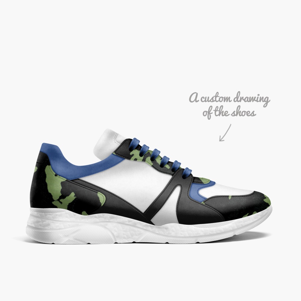 X Force camo limited edition shoe X Force camo artisan made in Italy shoes by Benjamin Gantois