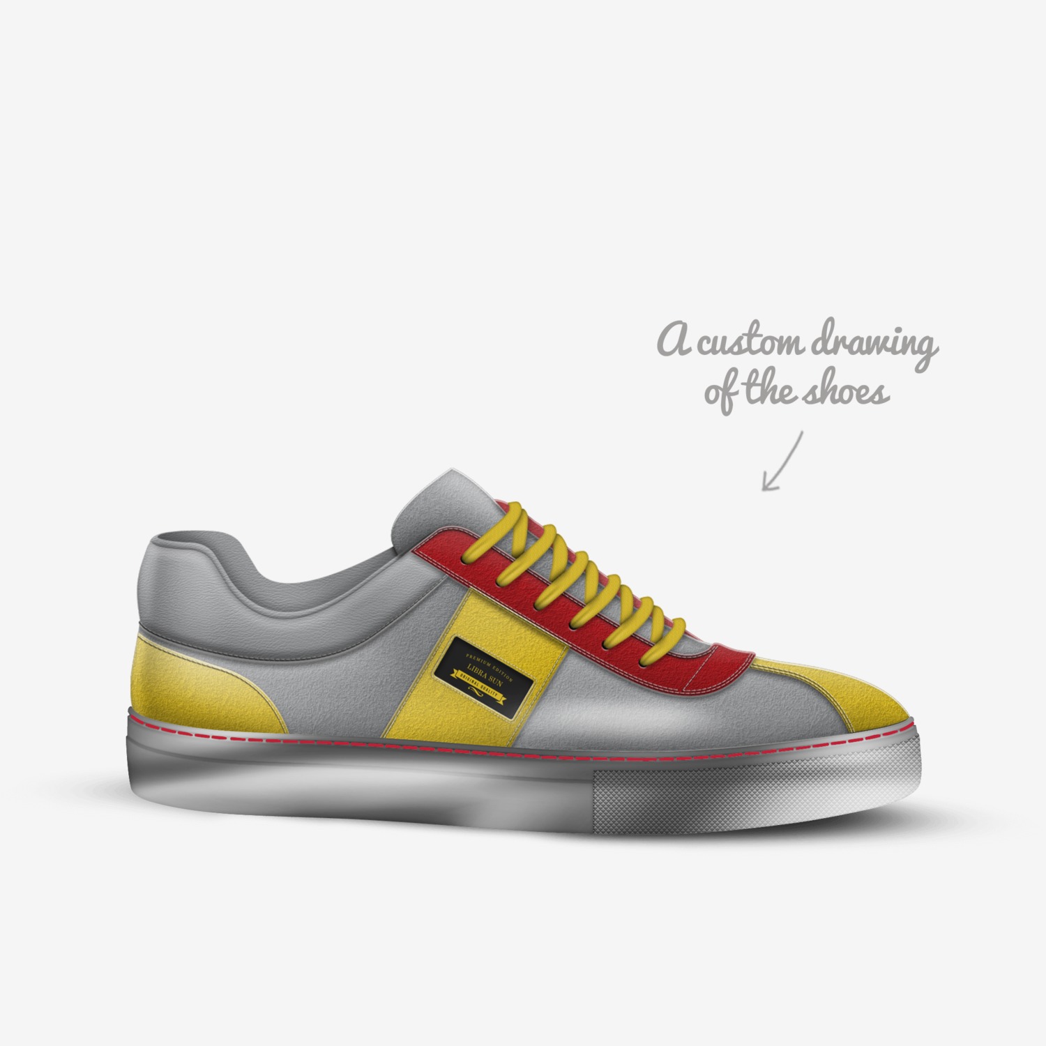 Libra Sun custom made in Italy shoes by Morris Scales | Sketch view