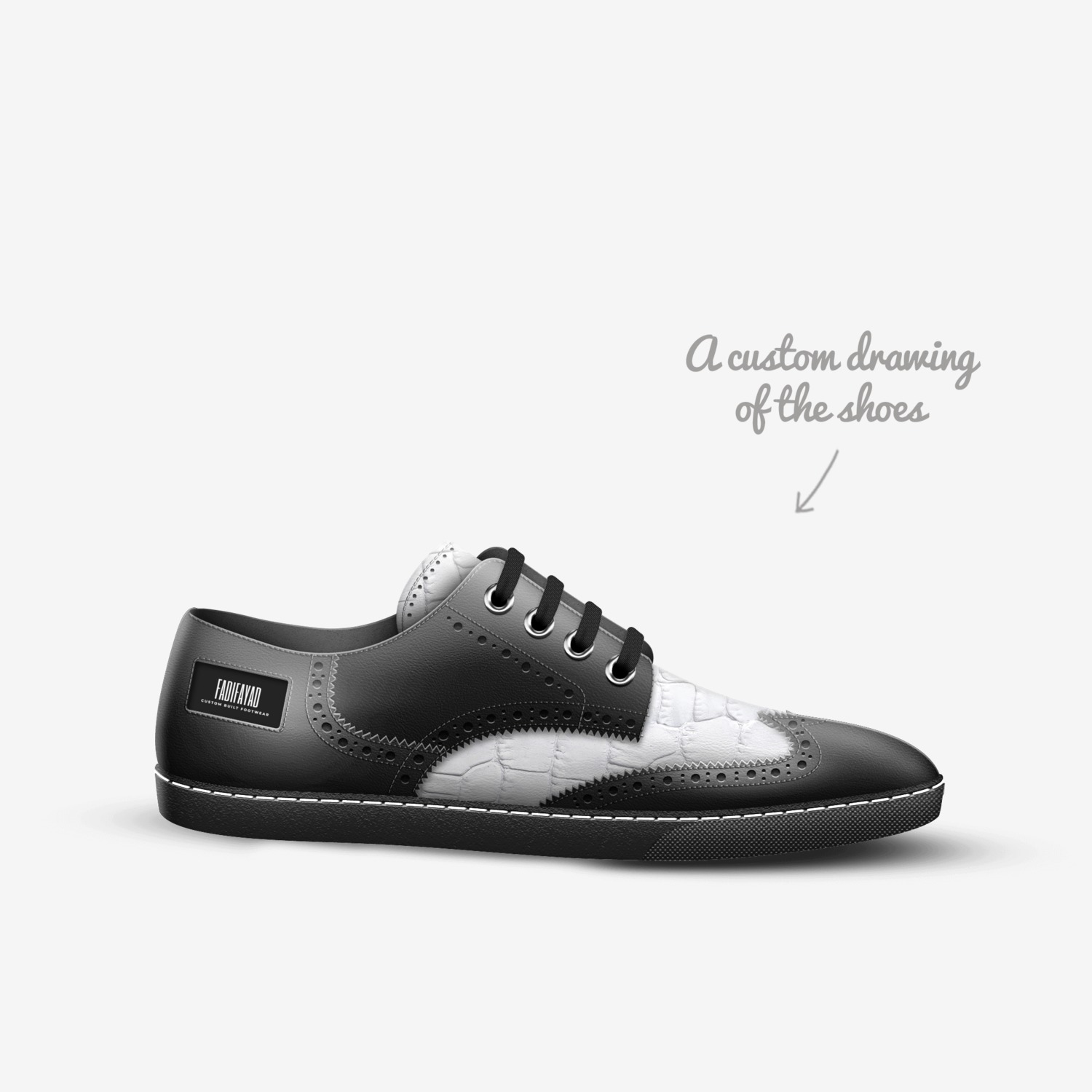 FADIFAYAD custom made in Italy shoes by Fadi Fayad | Sketch view