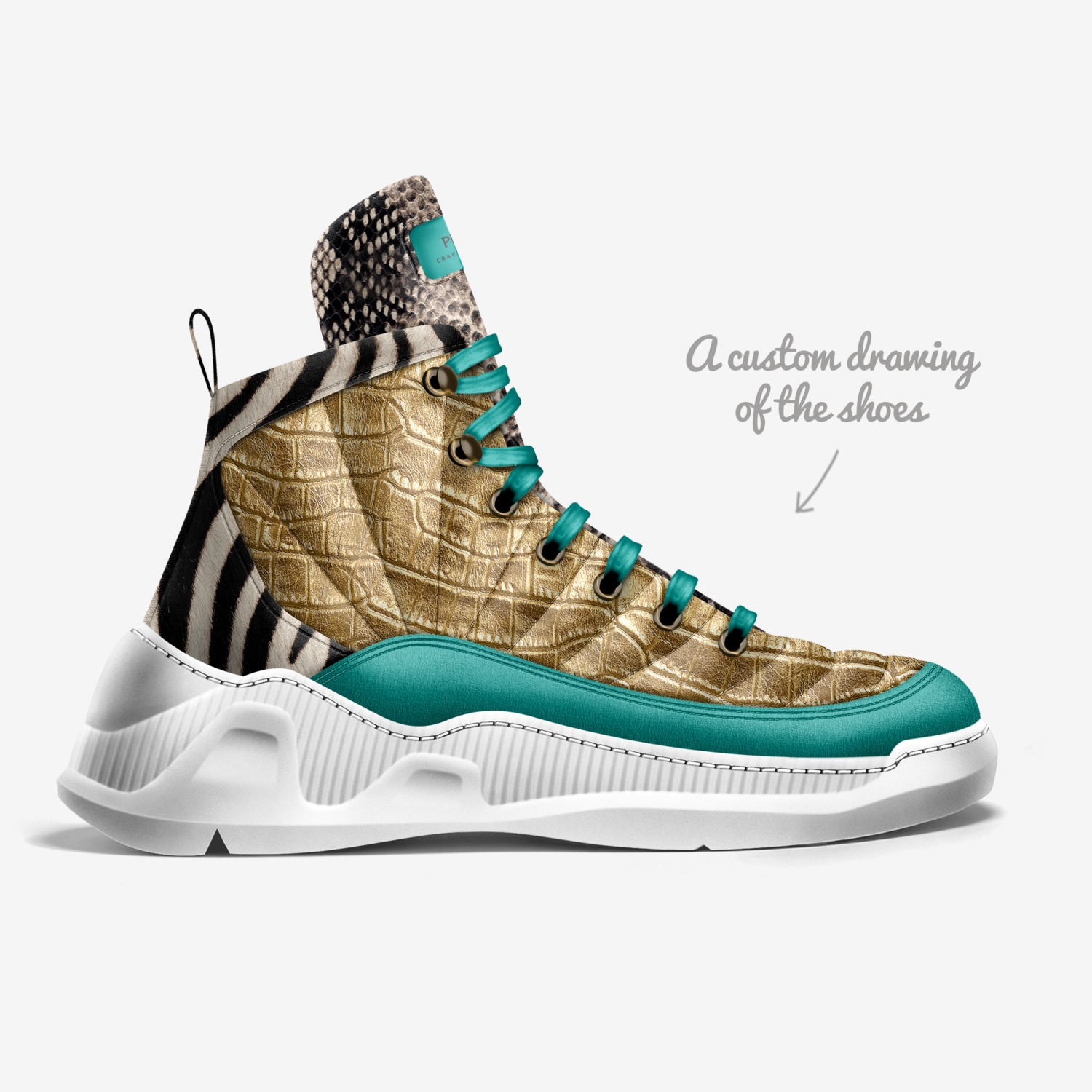PHLYTE SZN  custom made in Italy shoes by Moyo Jones | Sketch view