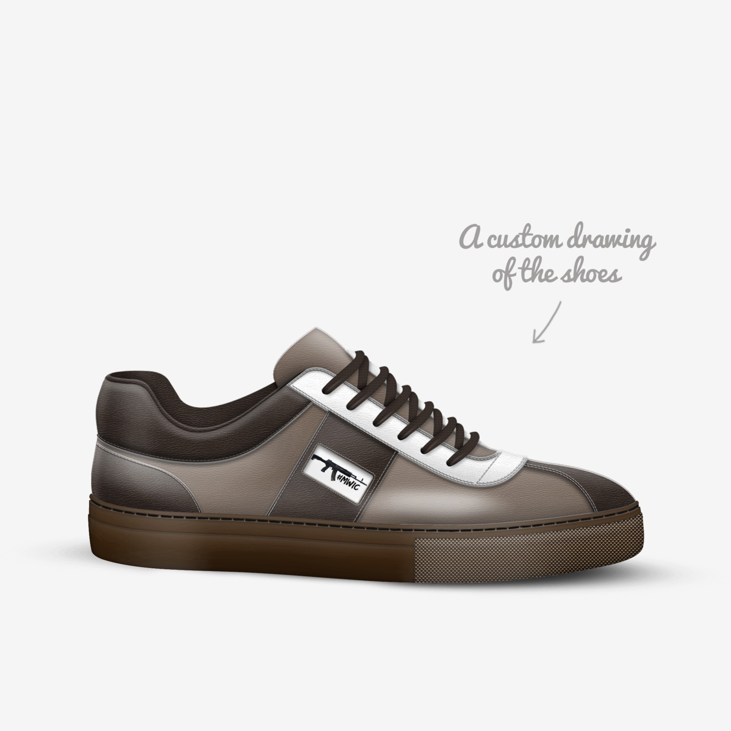 #MWIC custom made in Italy shoes by Leroy Davis | Sketch view