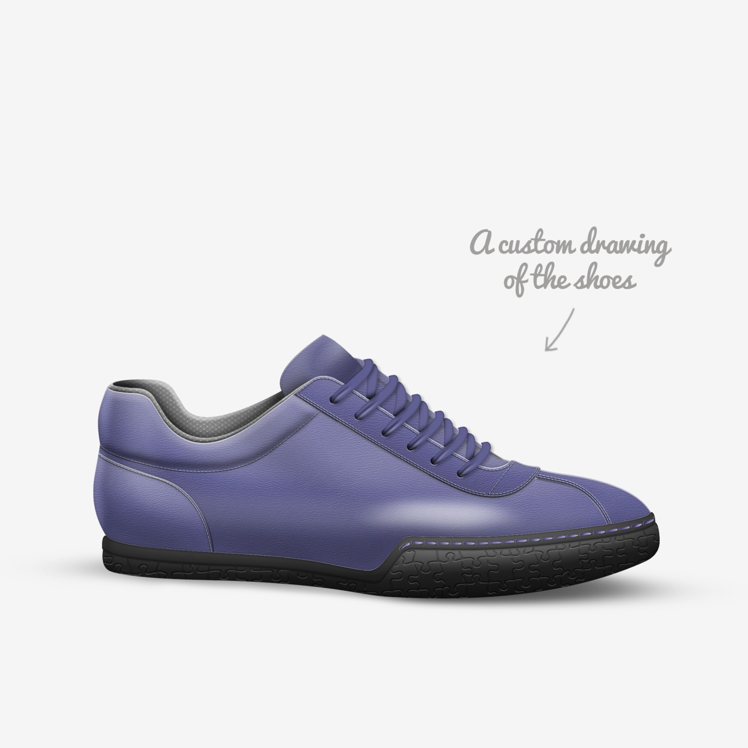 Gary custom made in Italy shoes by Gary Arvidson | Sketch view