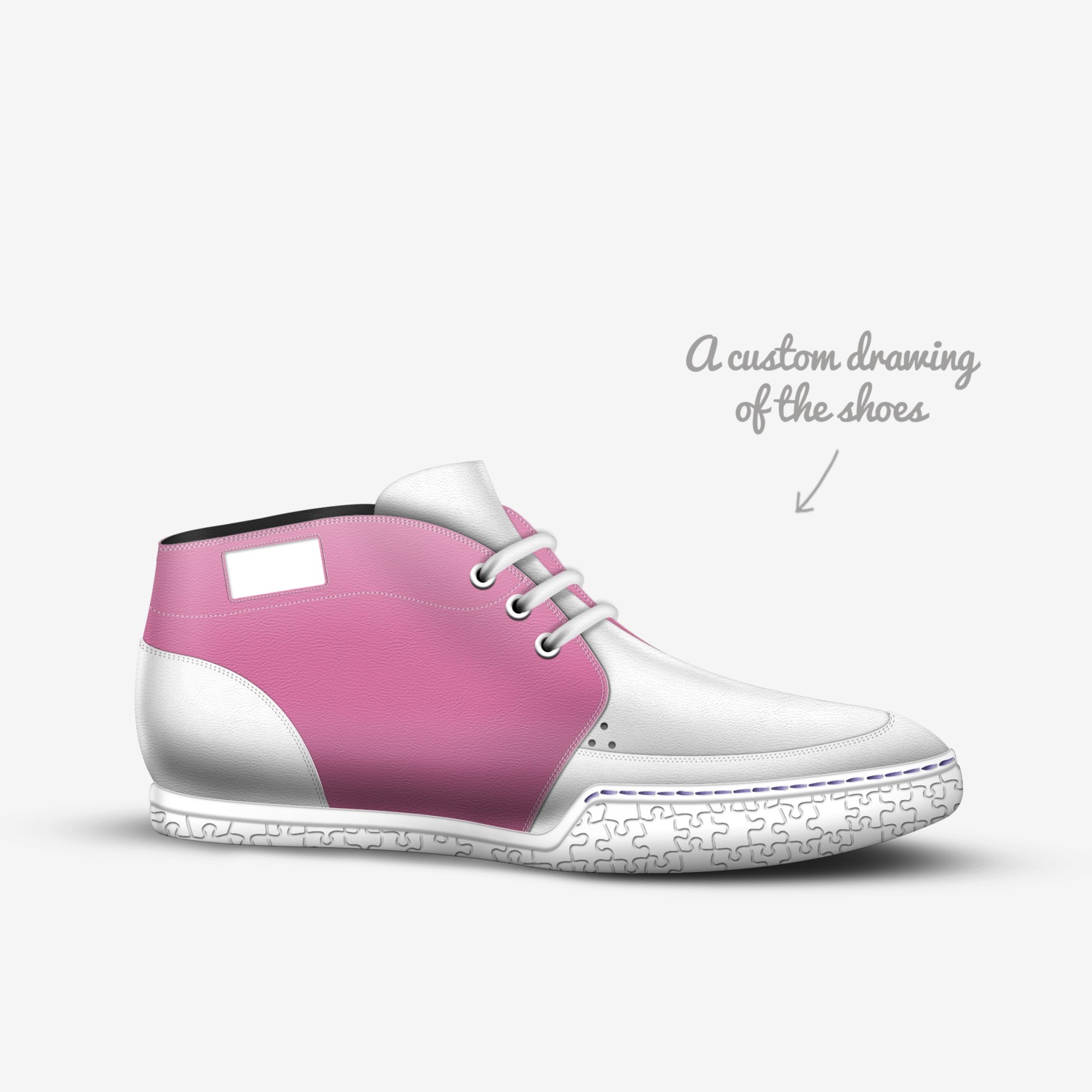 f custom made in Italy shoes by Mayreztha Alzhari | Sketch view
