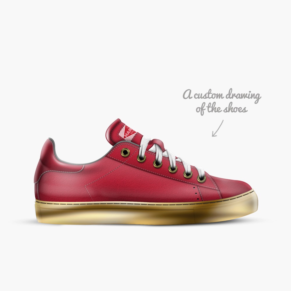 Maple Lane (Red) limited edition shoe Maple Lane (Red) artisan made in Italy shoes by The Marlow Brand