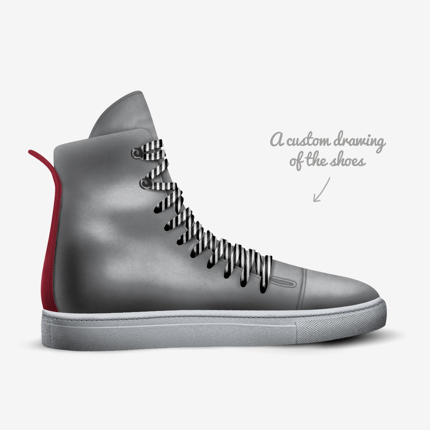 Ala custom made in Italy shoes by Luca Gualco | Sketch view