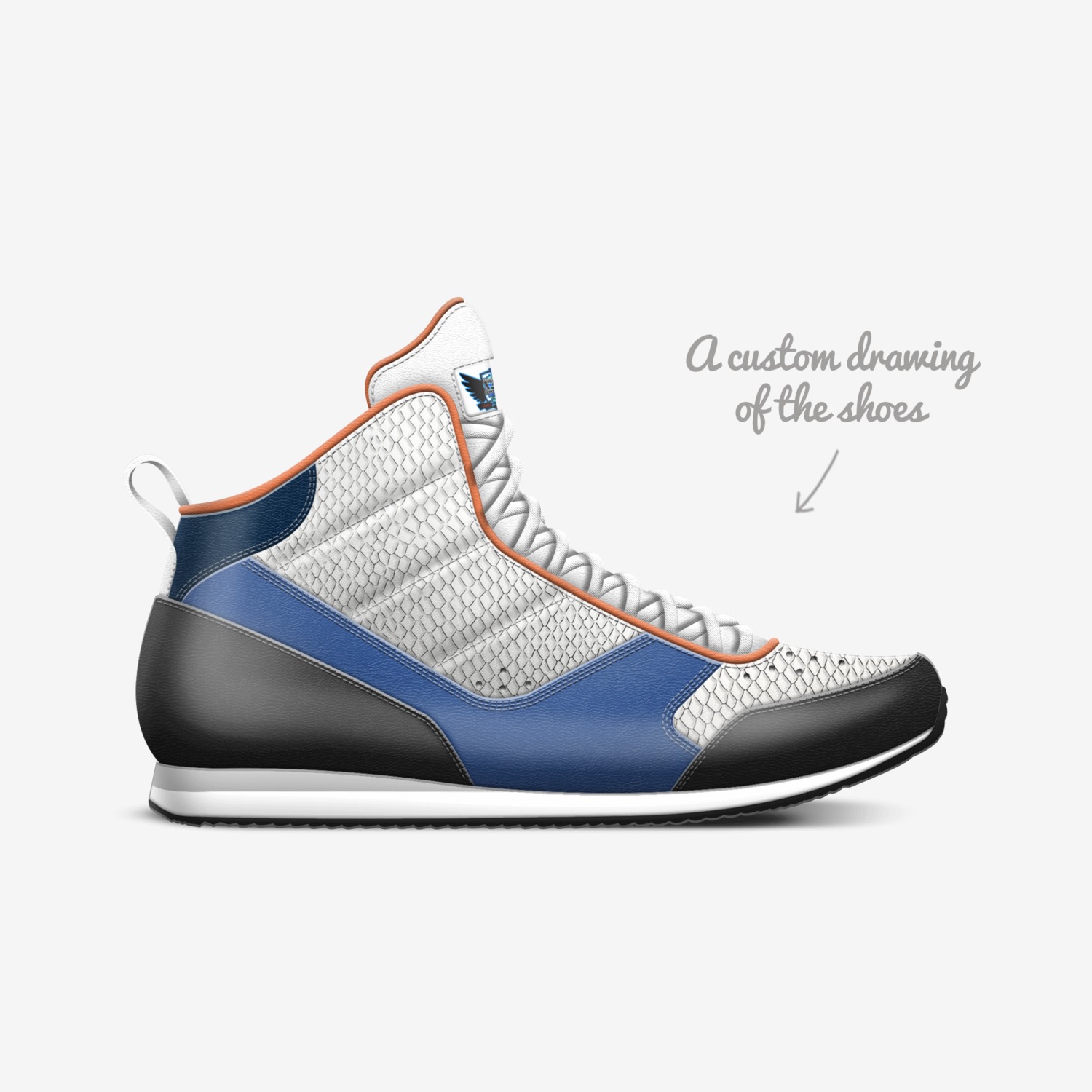 SOJA REALZ custom made in Italy shoes by Wayne Bent | Sketch view
