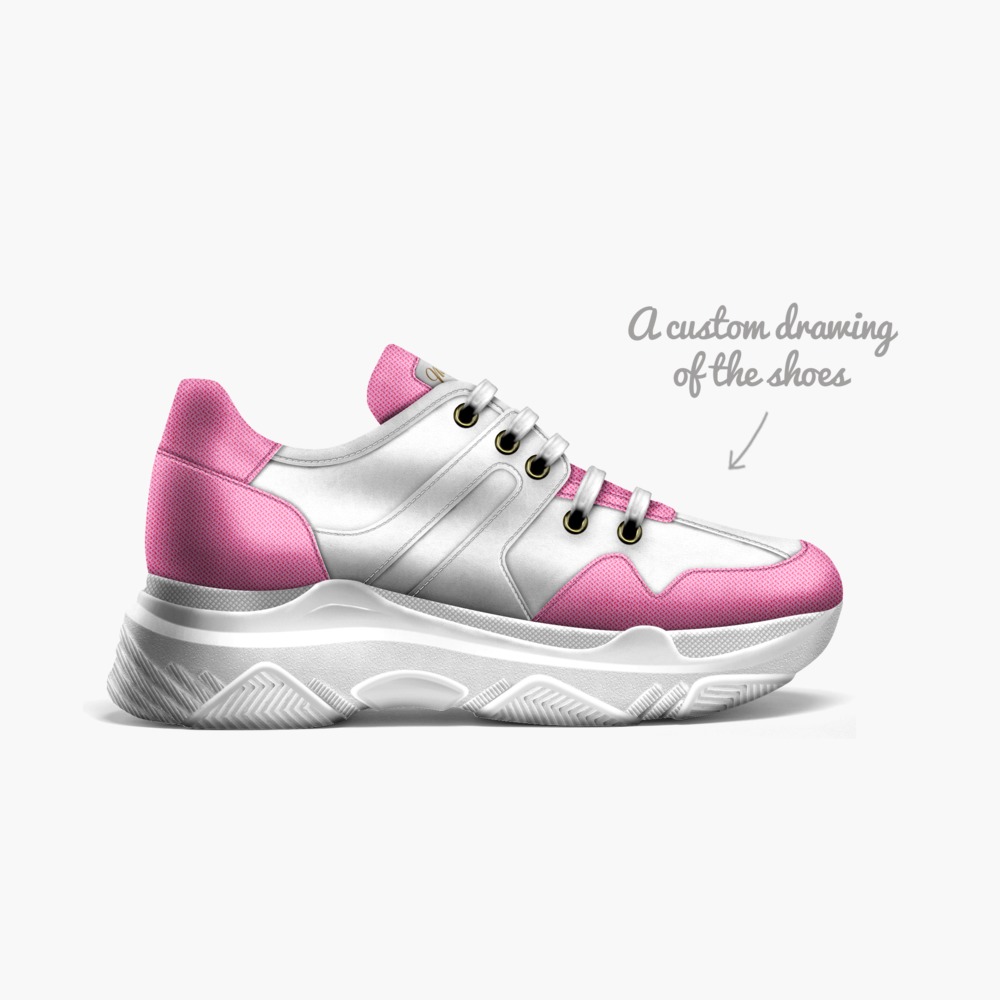 Pink Bubble Gum limited edition shoe Pink Bubble Gum artisan made in Italy shoes by Nyire Kinchlow