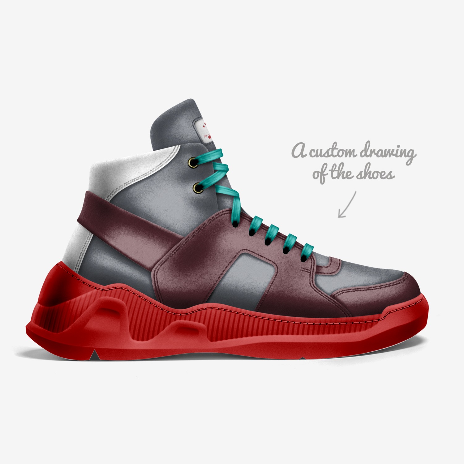Ixpol custom made in Italy shoes by Josimar Hernandez | Sketch view