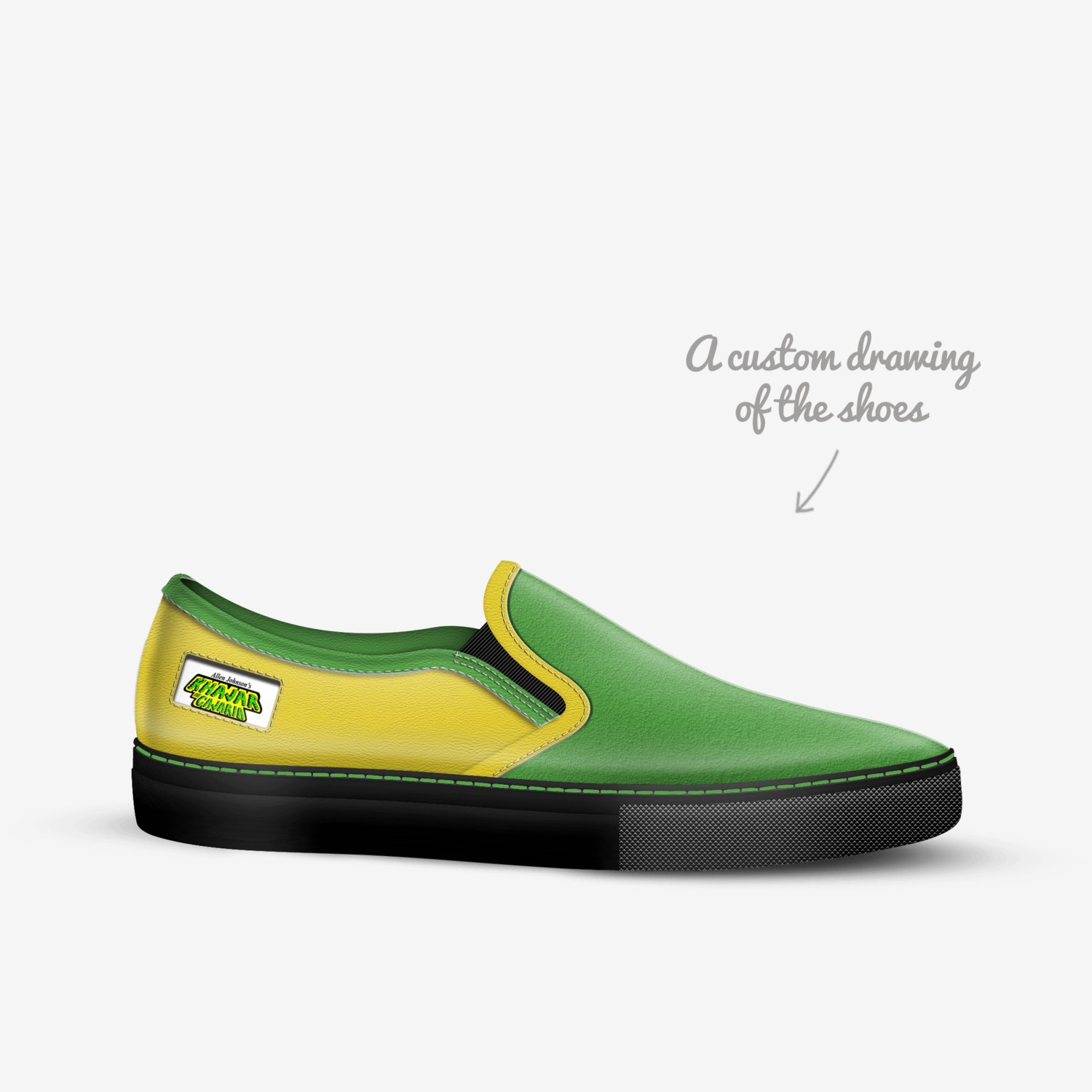 Khajar in Cajaria  custom made in Italy shoes by Scotty Allen Johnson The 3rd | Sketch view