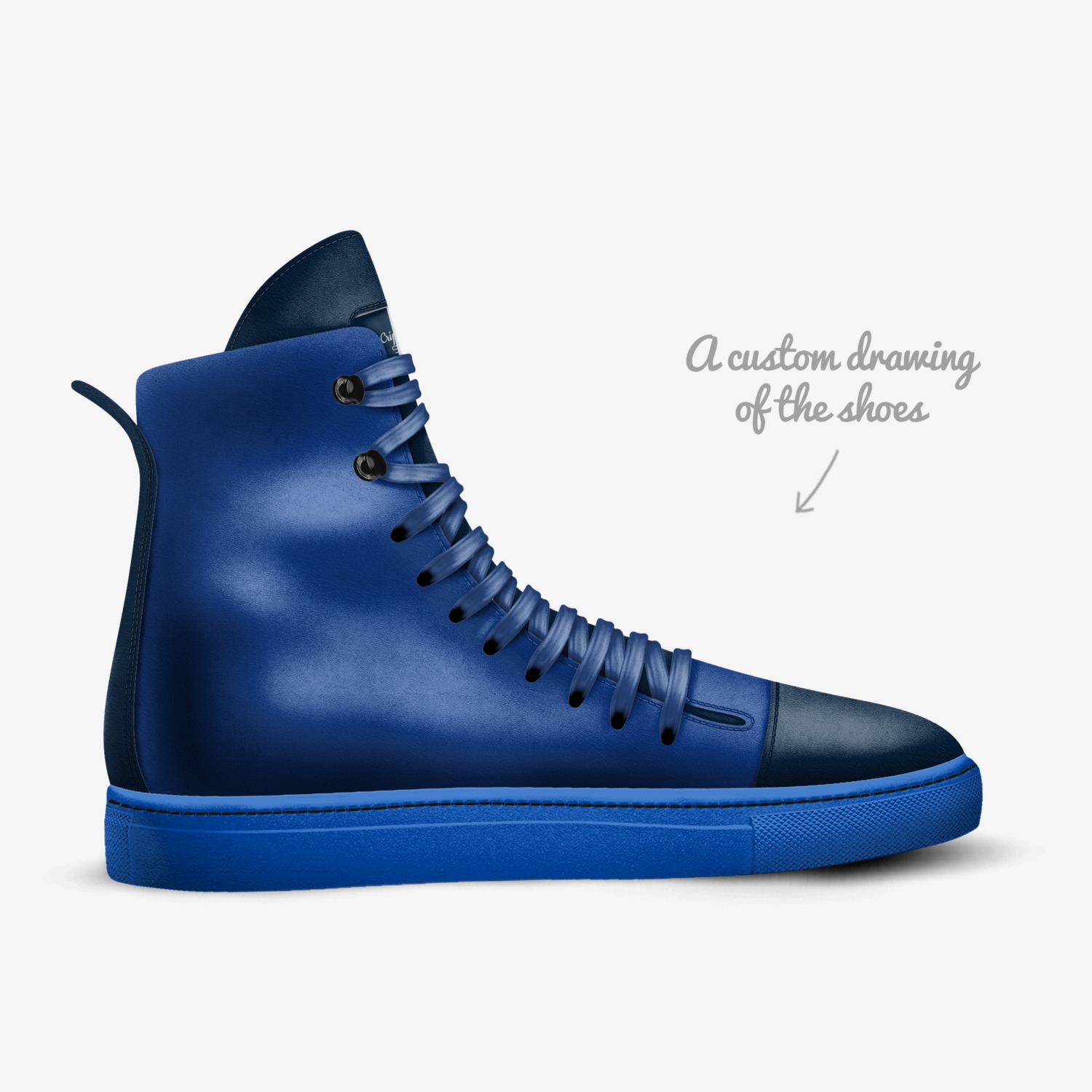 Crip Cuz custom made in Italy shoes by Lovell Jones | Sketch view