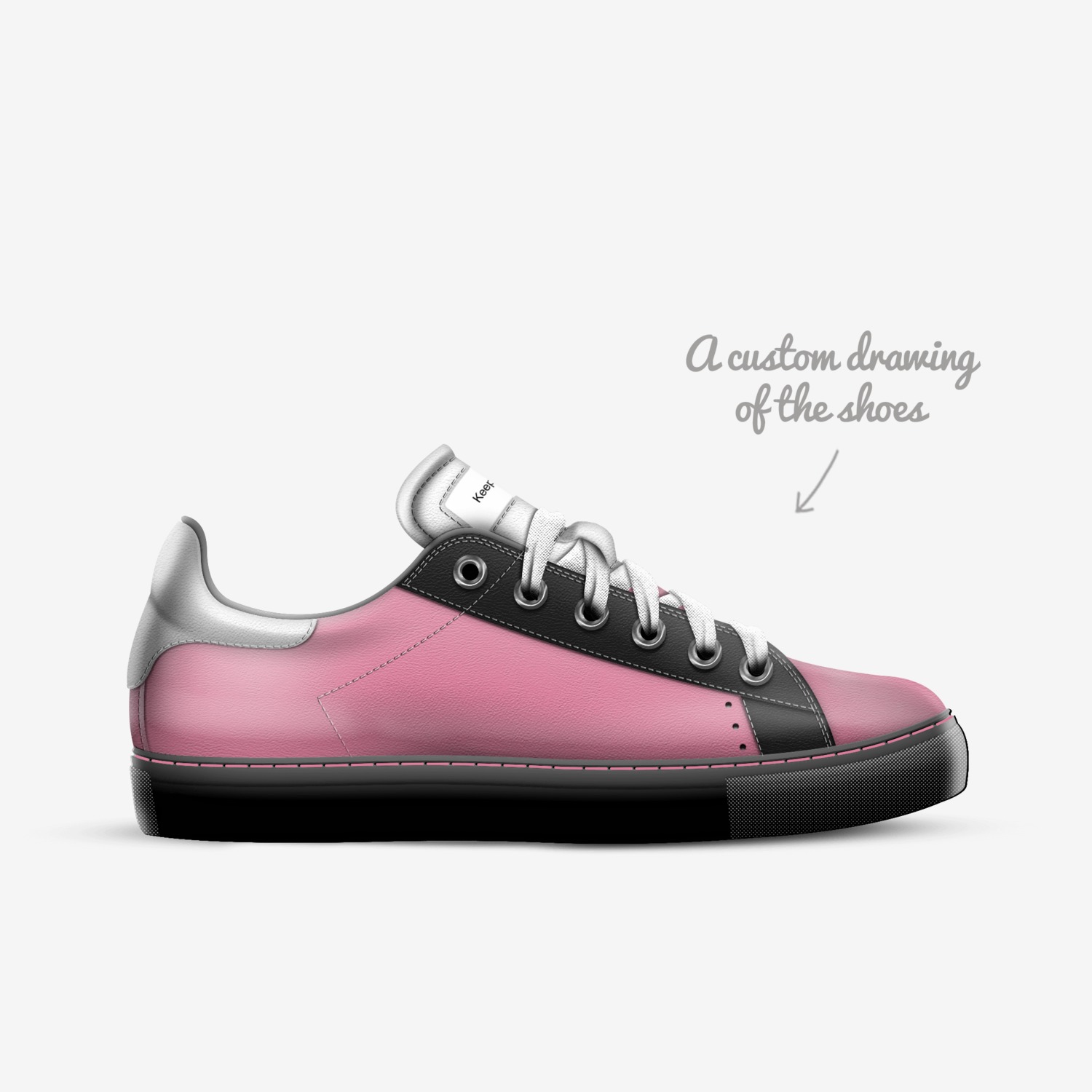 Shake custom made in Italy shoes by Shakeera Williams | Sketch view