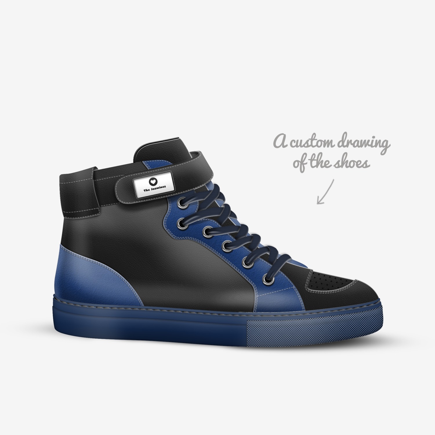The Jasmines custom made in Italy shoes by Servario Regulus | Sketch view