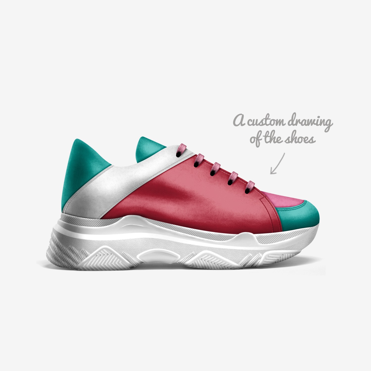 V.V. custom made in Italy shoes by Vivian vanover | Sketch view