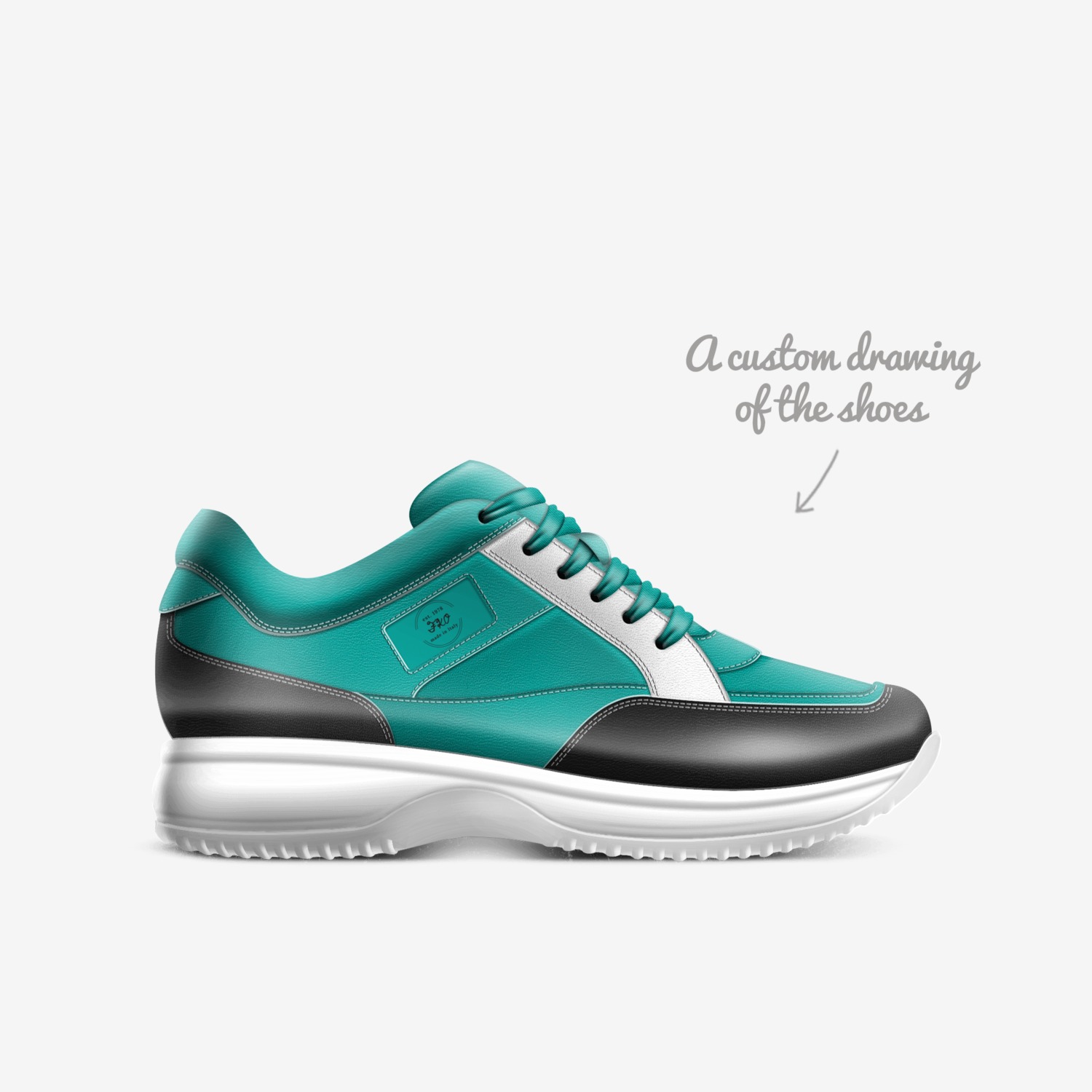 Franko custom made in Italy shoes by Michael Frank | Sketch view