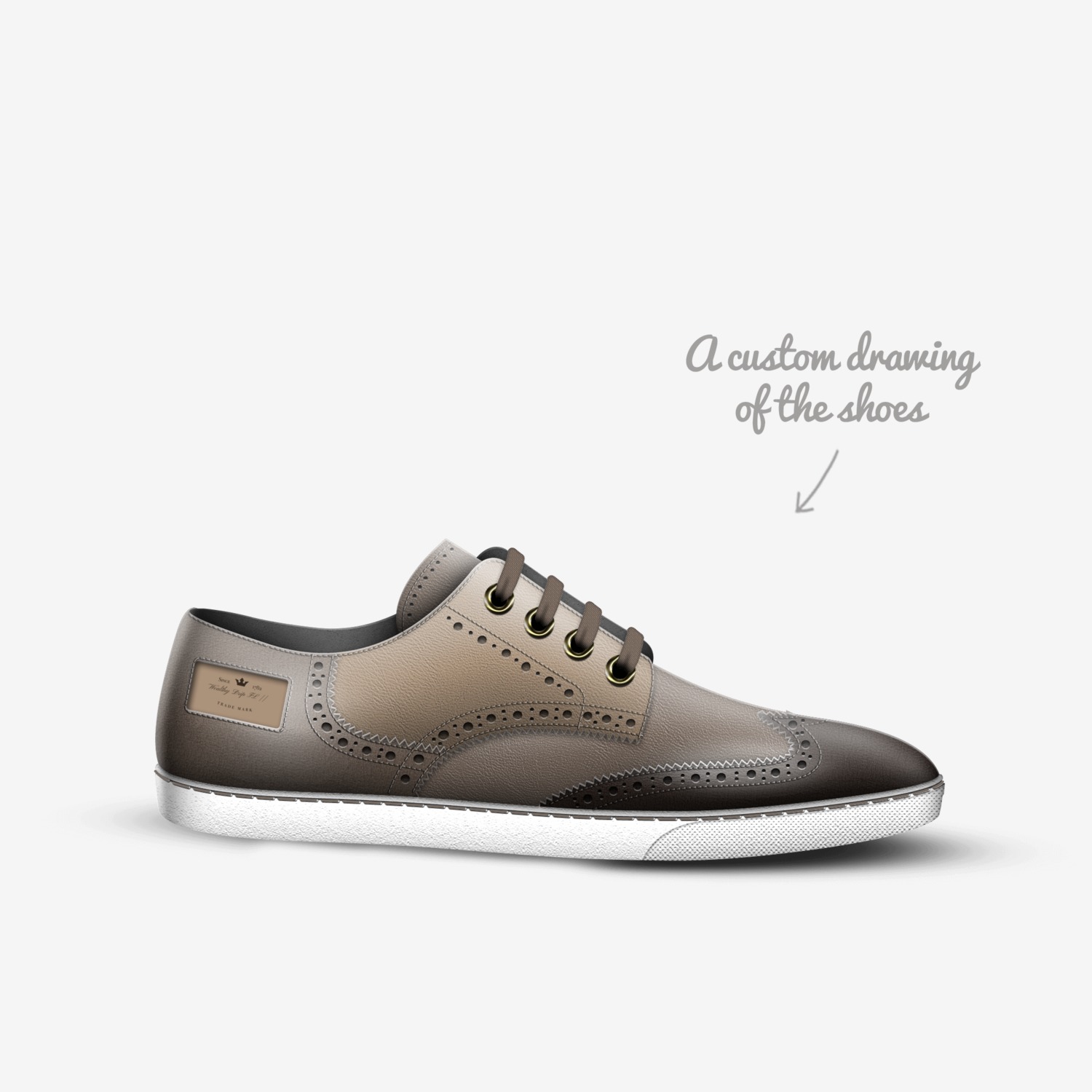 Wealthy Drip FL II custom made in Italy shoes by Shaun Dl Davis | Sketch view