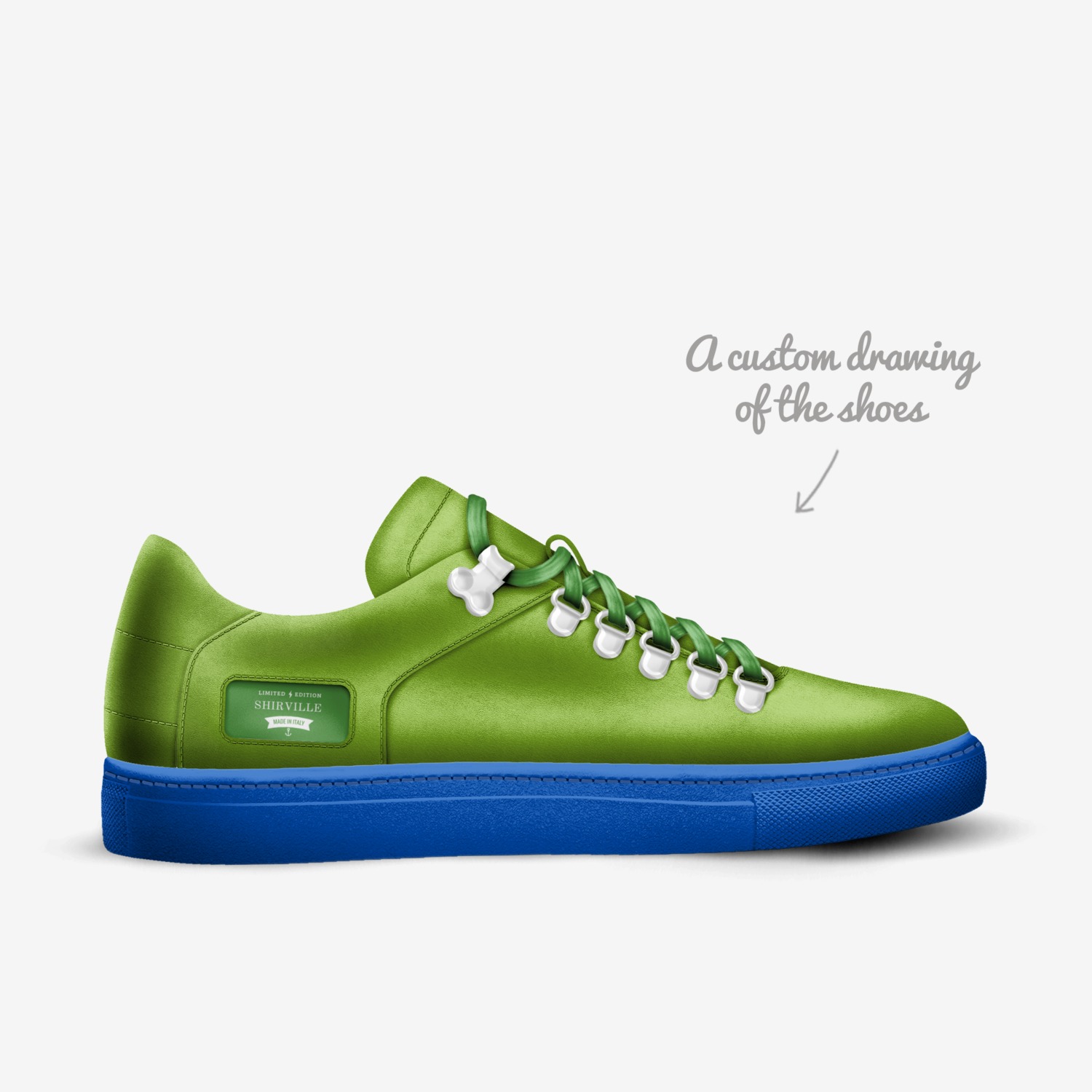 SHIRVILLE custom made in Italy shoes by Shirville Jarvis | Sketch view