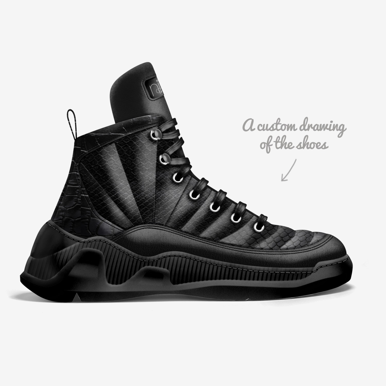 NILES COLLECTION custom made in Italy shoes by Frank E Niles Jr | Sketch view