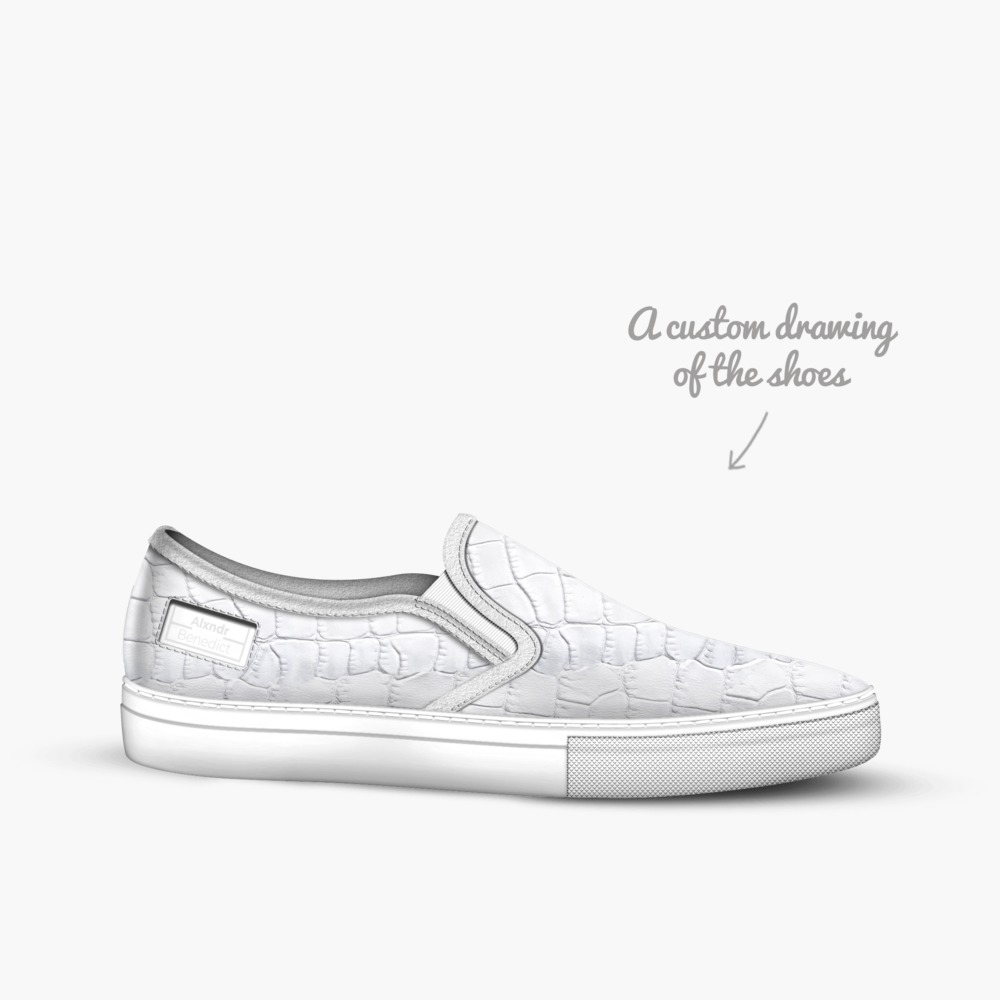 ALXNDR BLANC limited edition shoe ALXNDR BLANC artisan made in Italy shoes by Alexander Peters