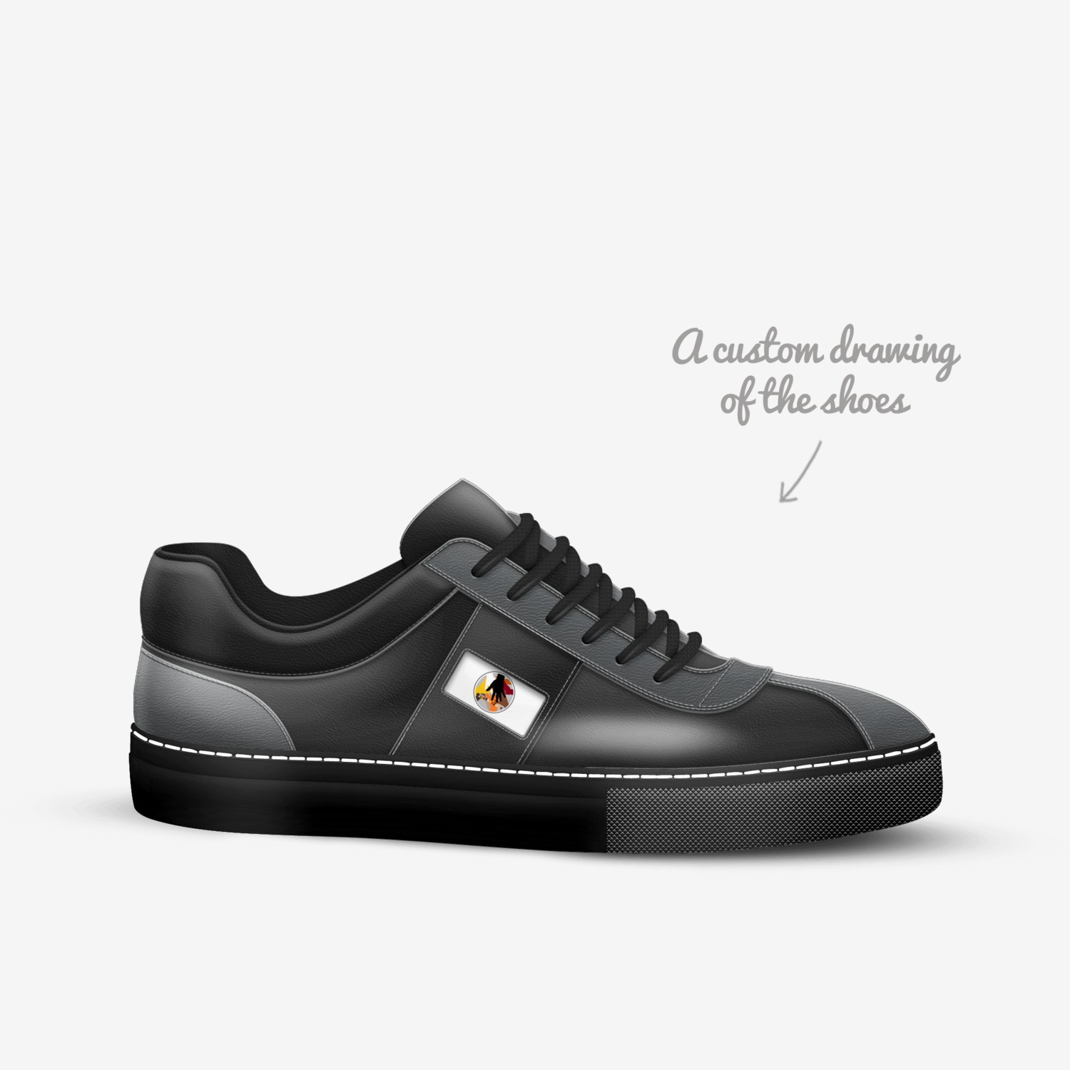 #2g21 B212 custom made in Italy shoes by 2gether2one | Sketch view