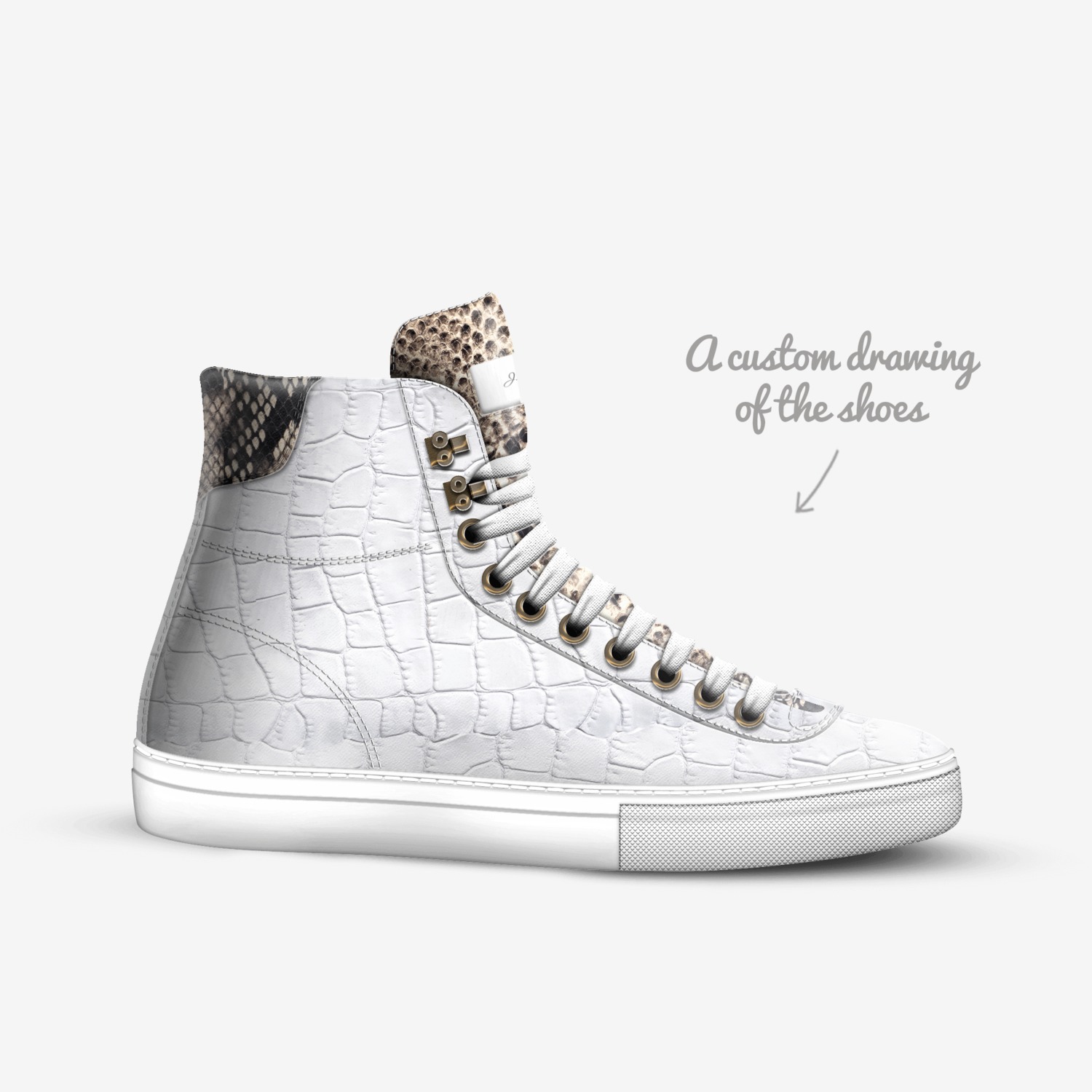 J. Christians  custom made in Italy shoes by Jeremy Hill | Sketch view