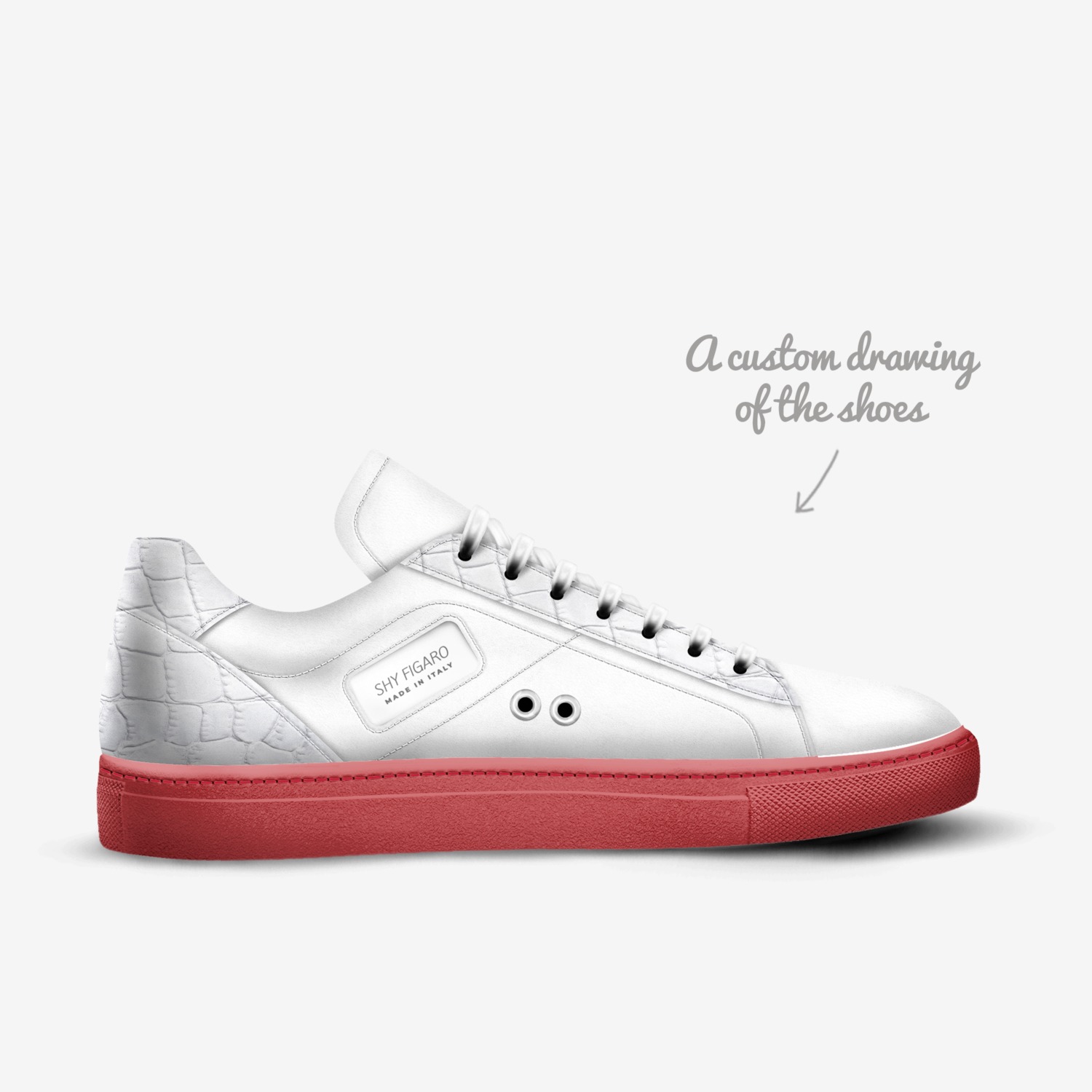 SHY FIGARO custom made in Italy shoes by Shy Figaro | Sketch view