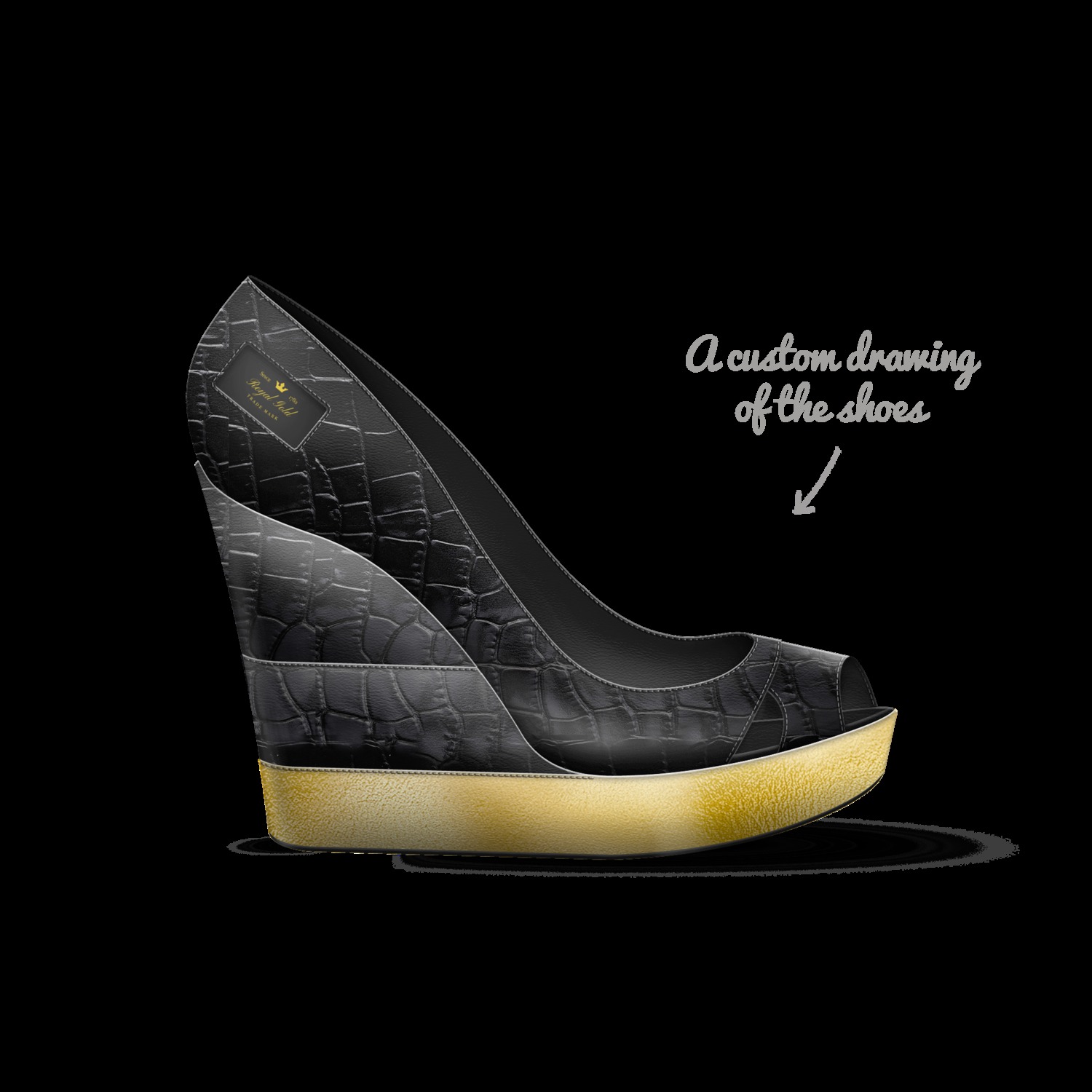Royal Gold A Custom Shoe concept by Anthony Payne