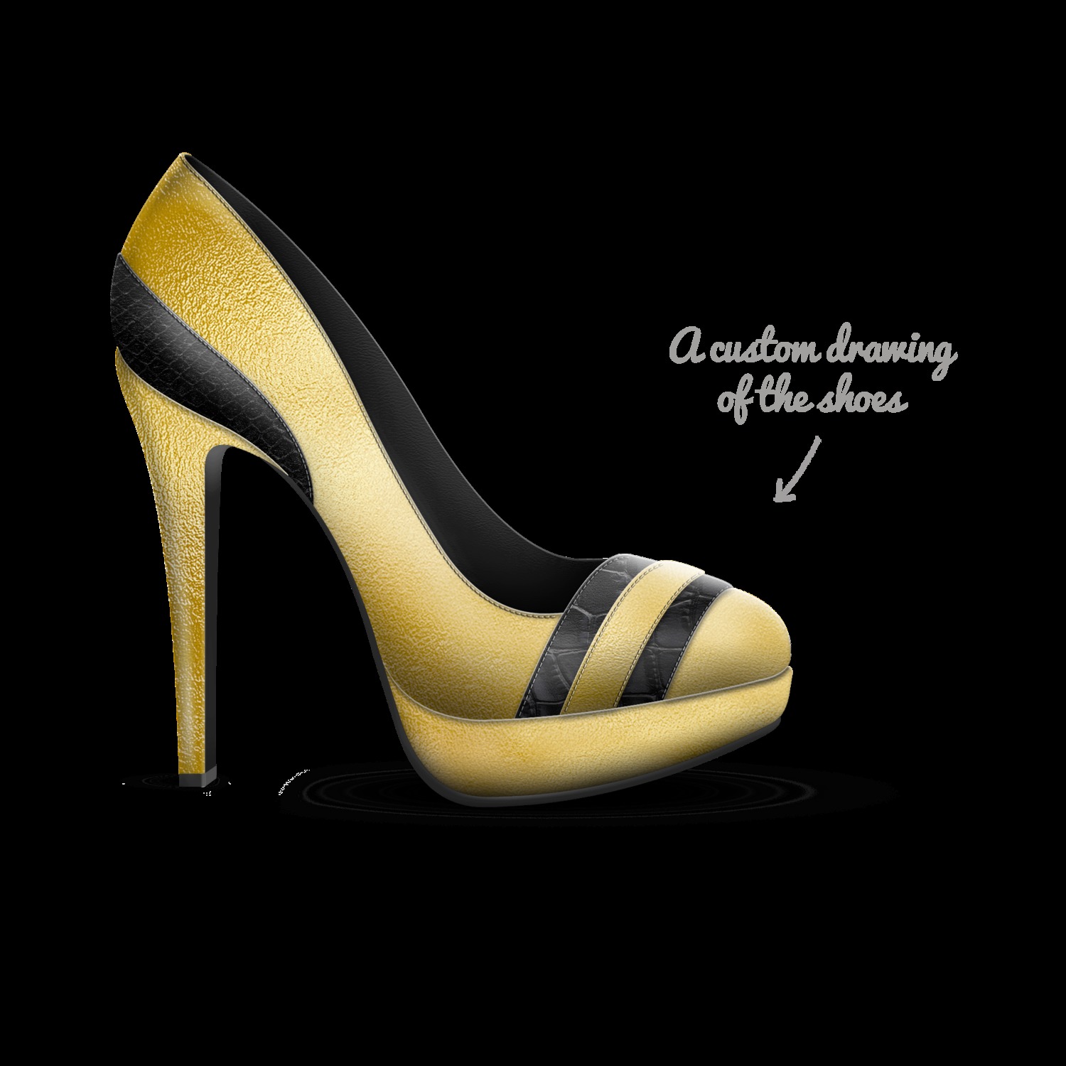 Royal gold shoes clearance