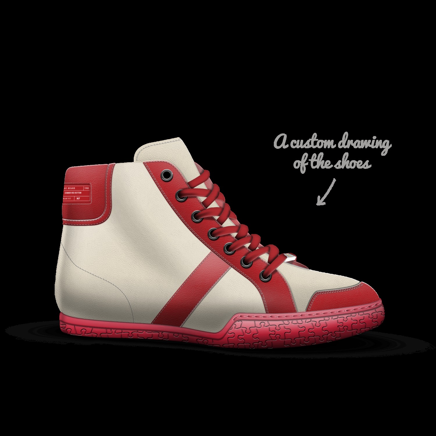Custom red bottoms store