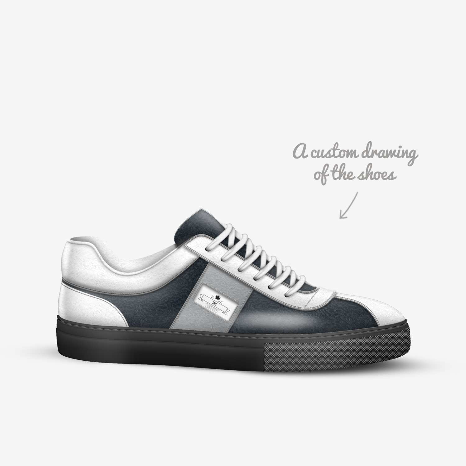 Tnc custom made in Italy shoes by Rasmus Nygaard | Sketch view