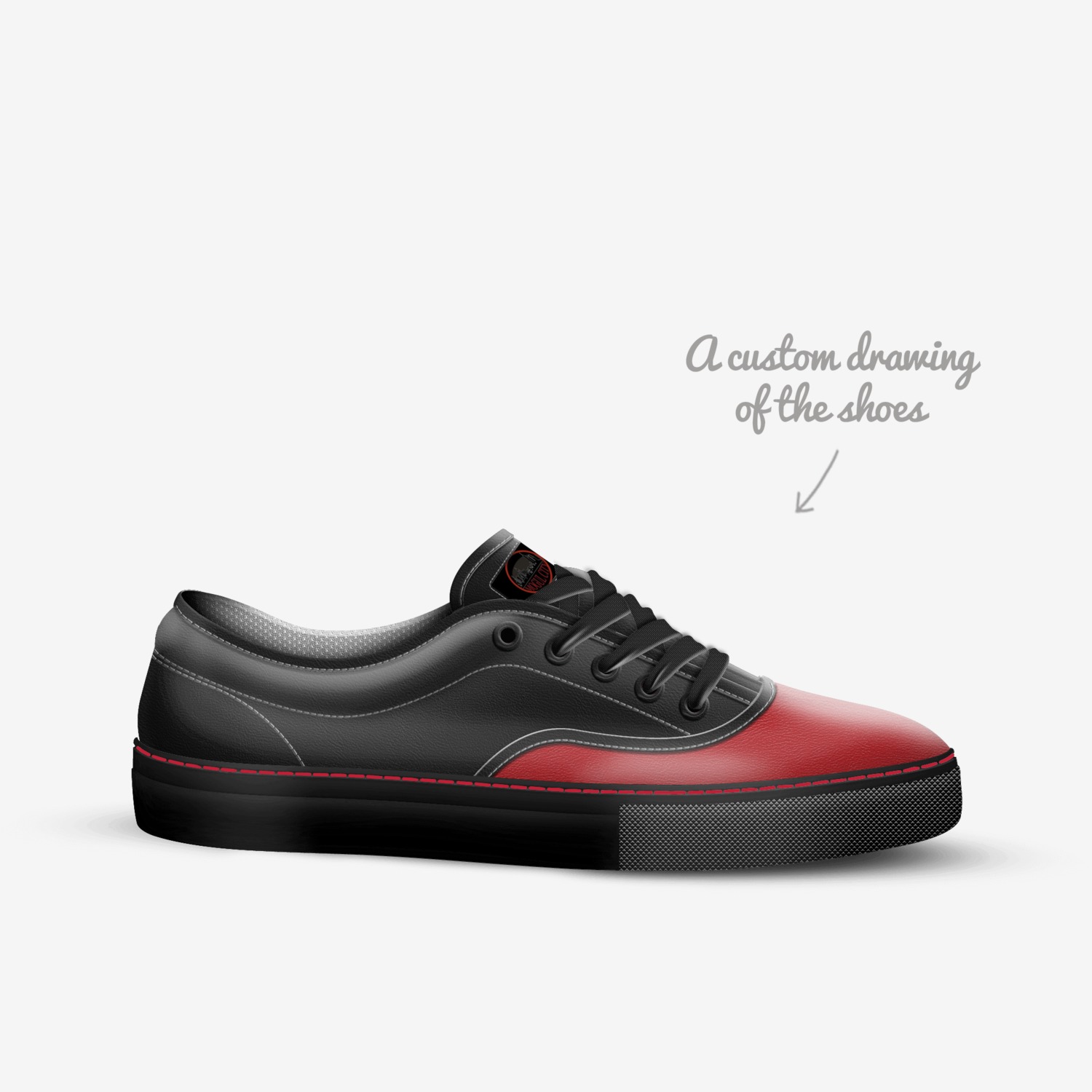 SKATIN-2 custom made in Italy shoes by Aaron Benbow | Sketch view