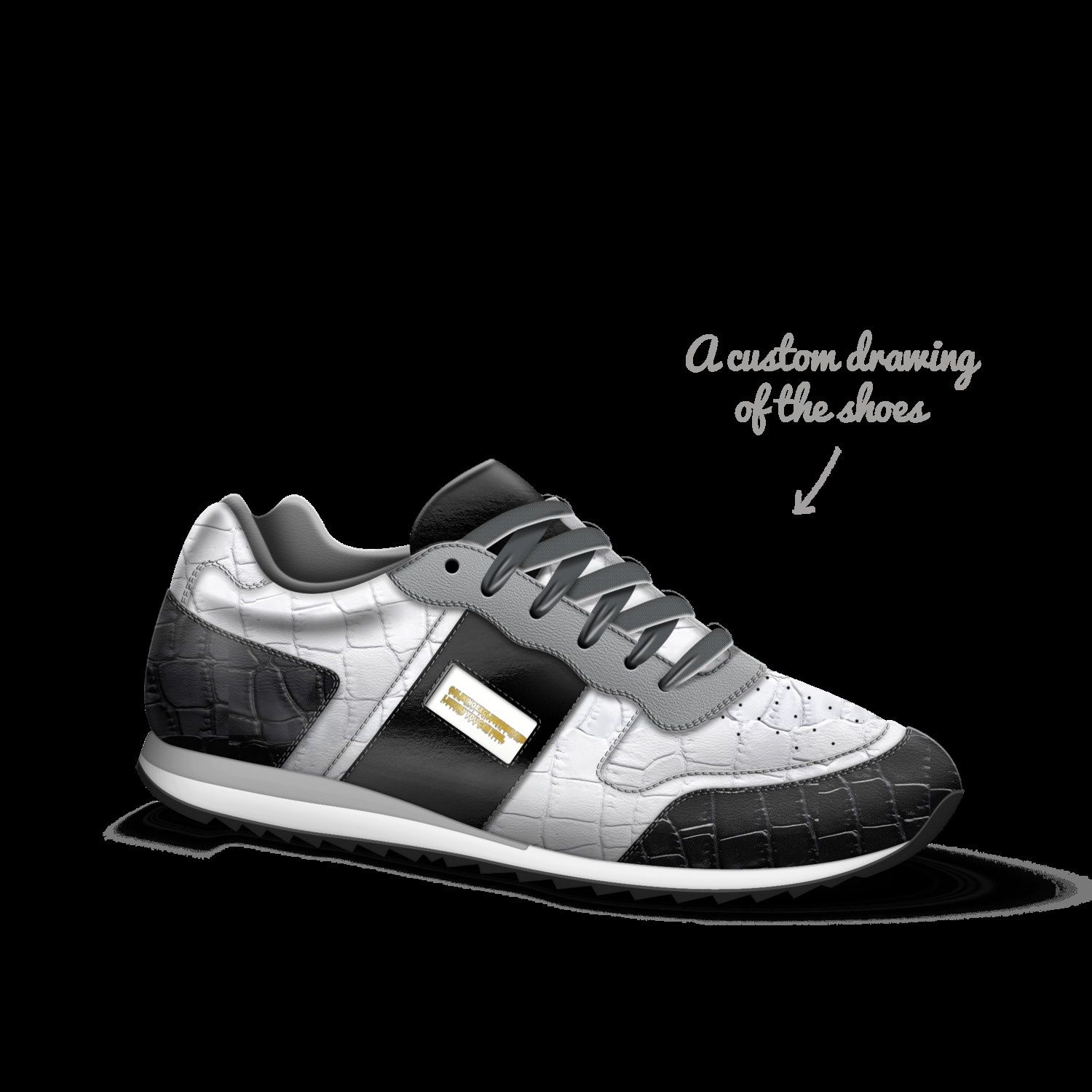 Color wave top shoes