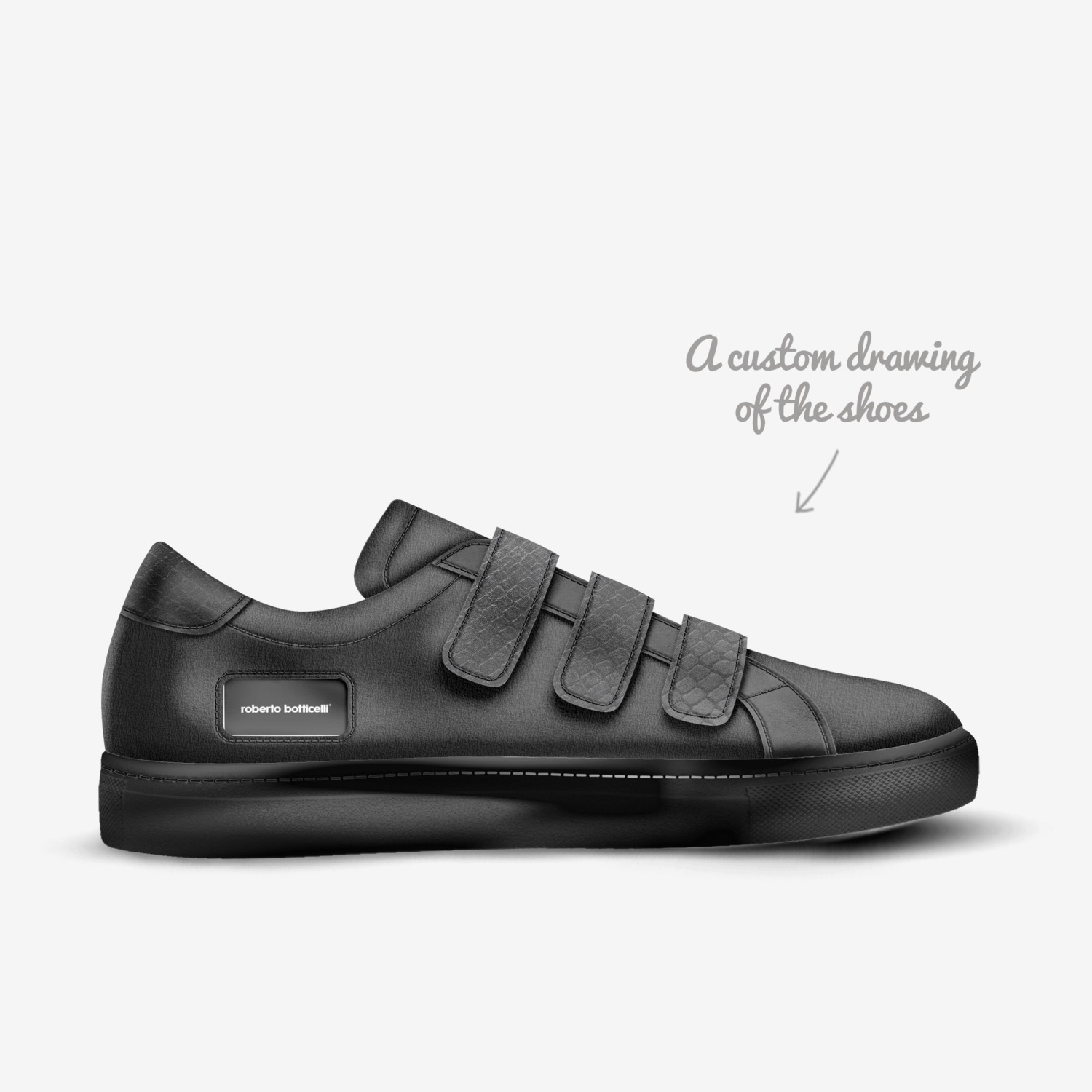 ROBERTO BOTTICELLI custom made in Italy shoes by Roberto Botticelli | Sketch view