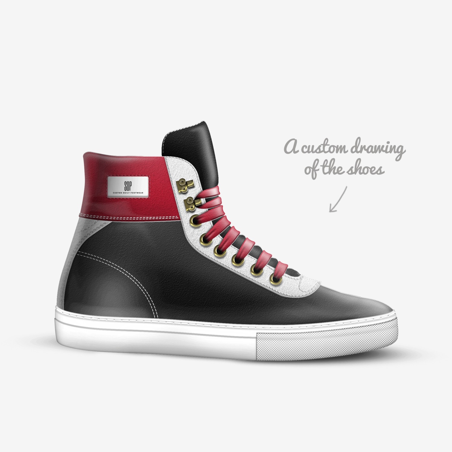 VCLC custom made in Italy shoes by Tedmund Hall | Sketch view