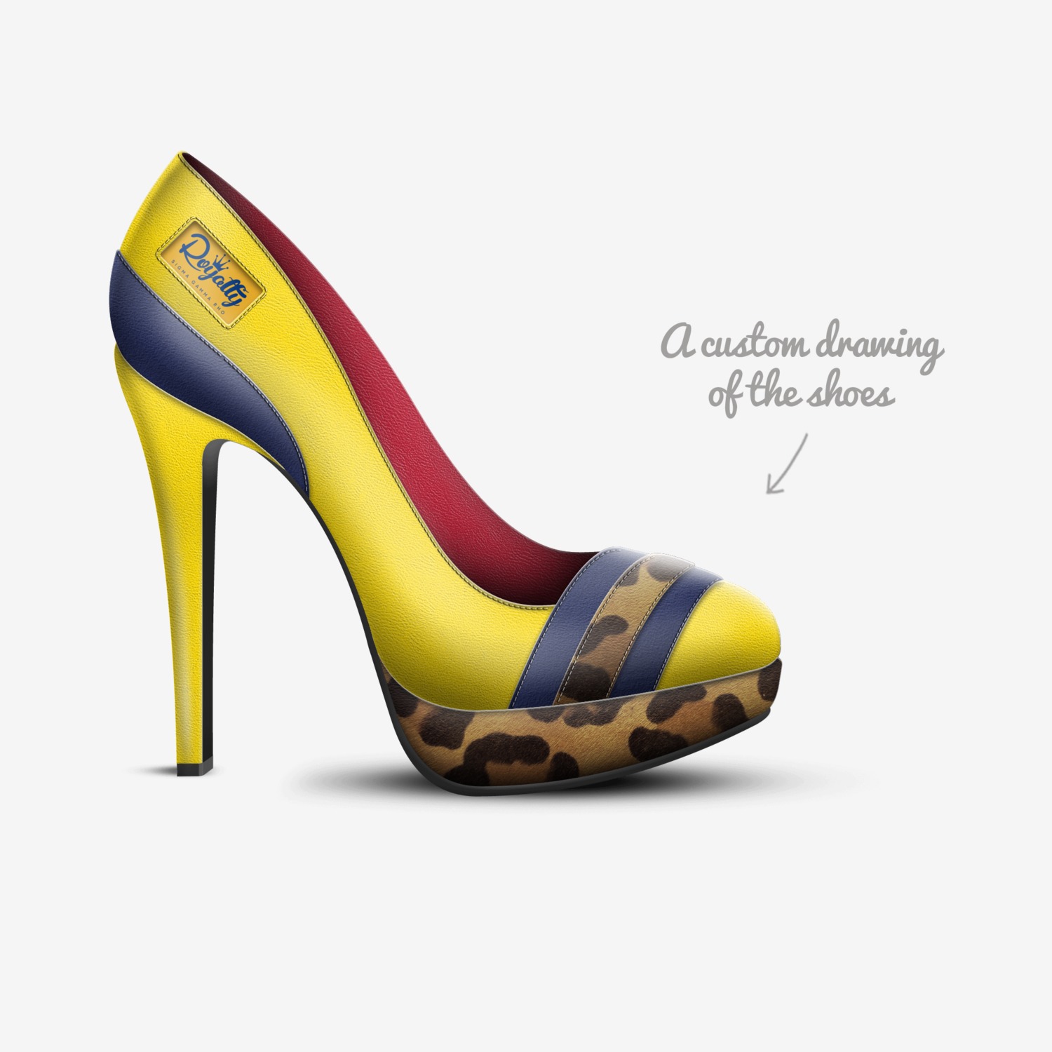 Dorothy custom made in Italy shoes by Benjamin Nelson | Sketch view