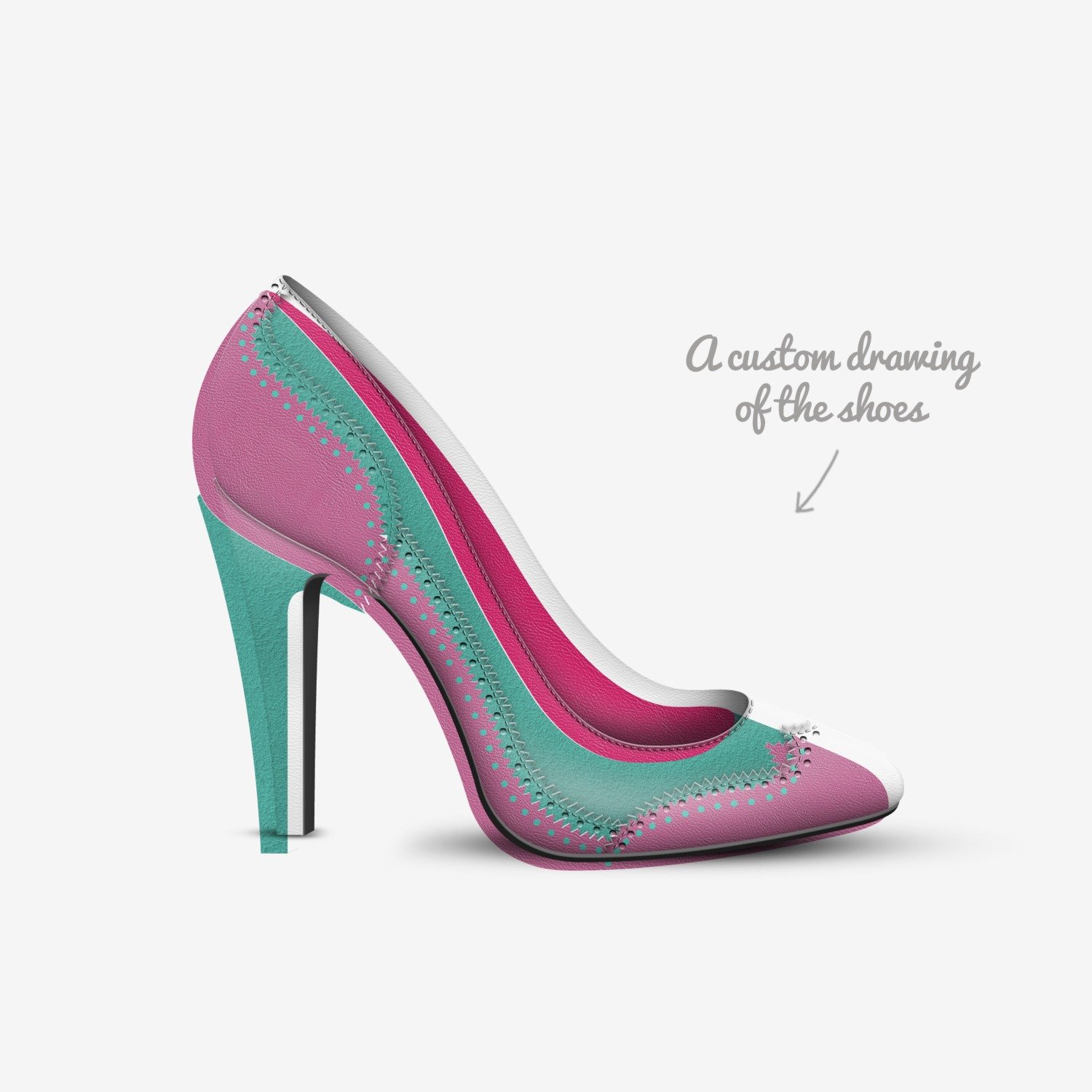 Slayz custom made in Italy shoes by Brandon Hayes | Sketch view