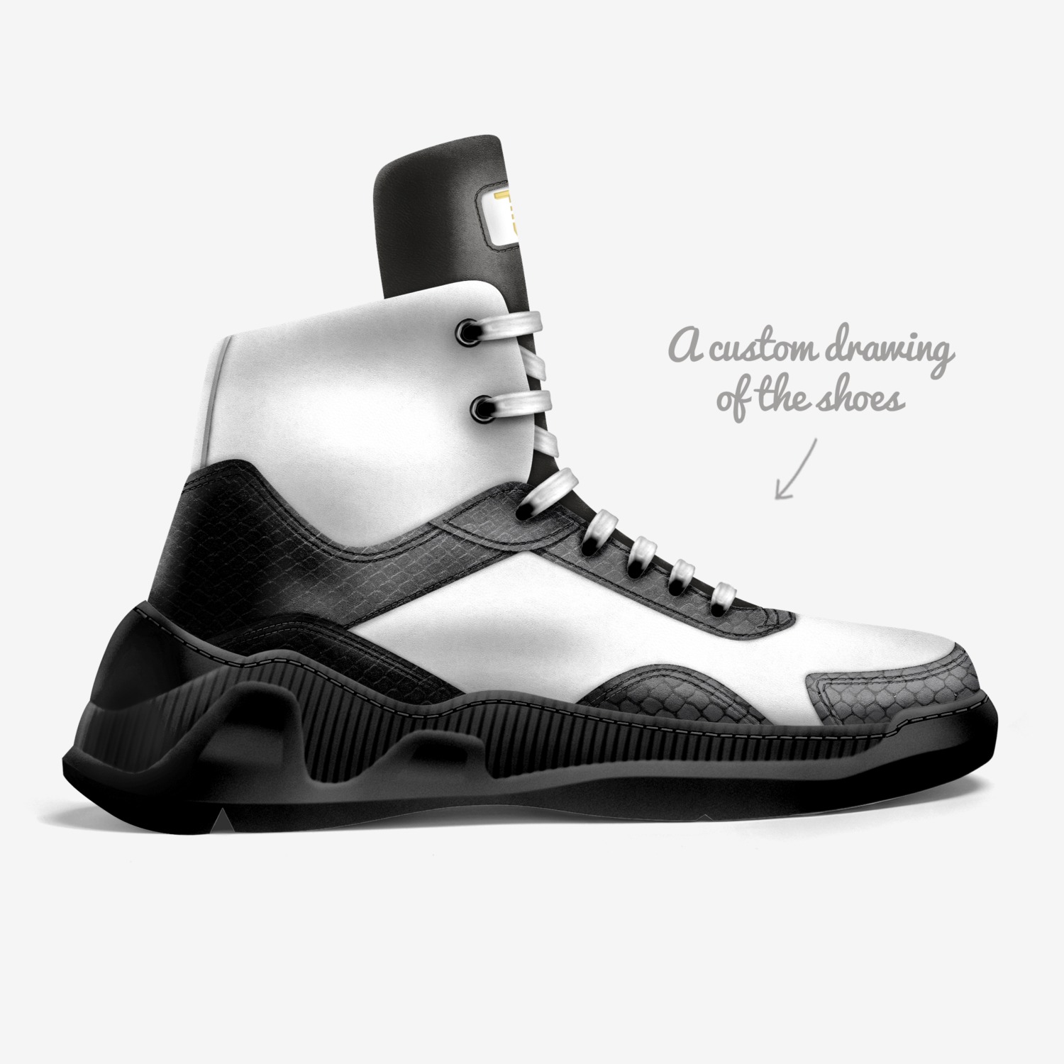 Janus 20/20 custom made in Italy shoes by Lamont Sanders | Sketch view