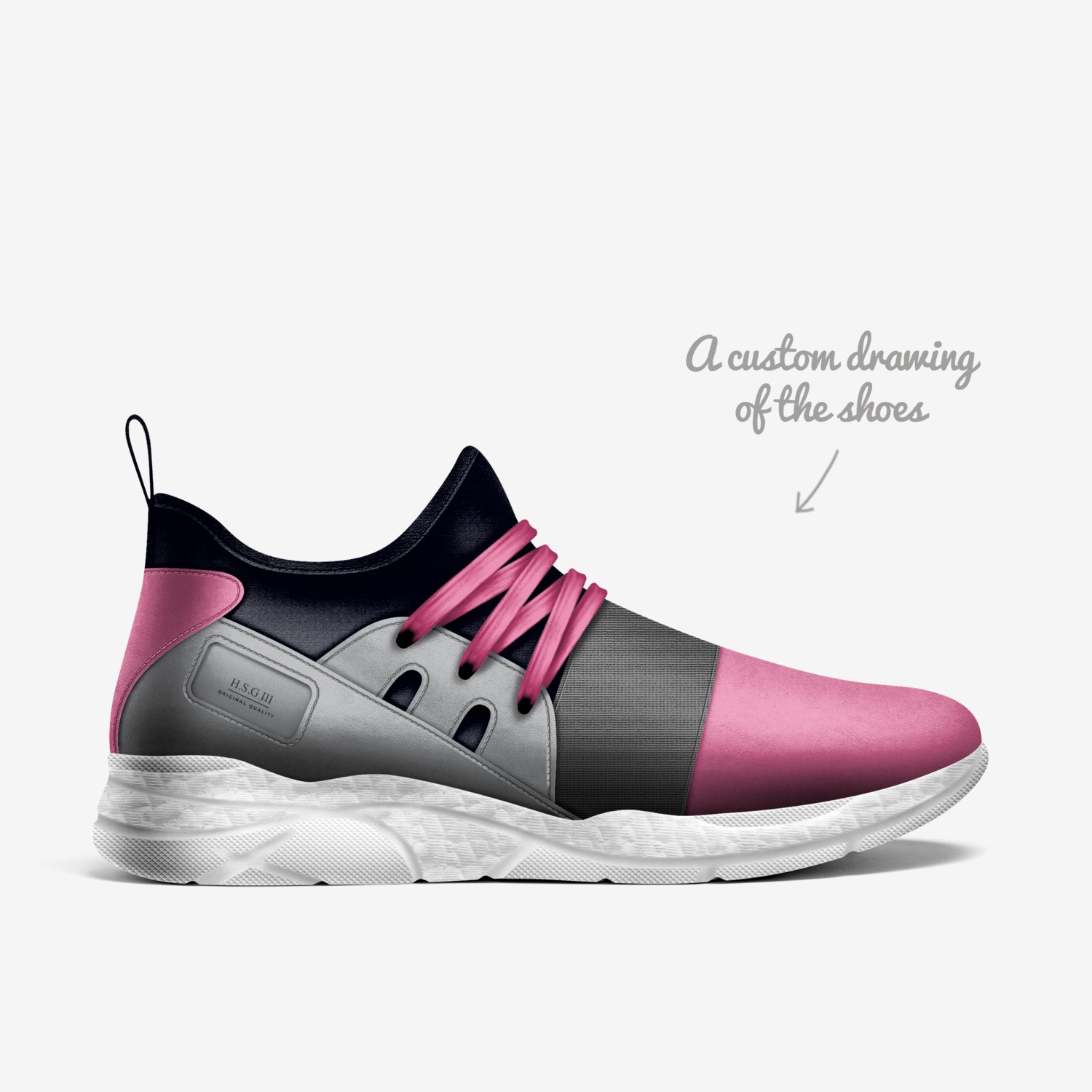 H.S.G III custom made in Italy shoes by Horace Graham | Sketch view