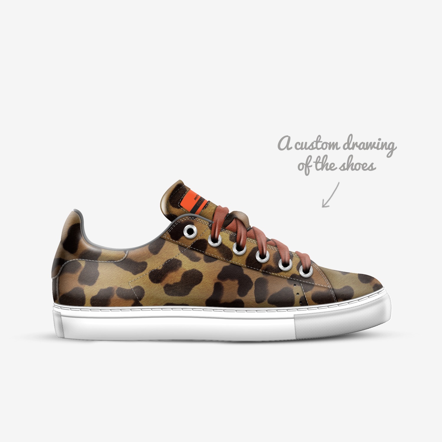 moolah custom made in Italy shoes by Devin Mcghee | Sketch view