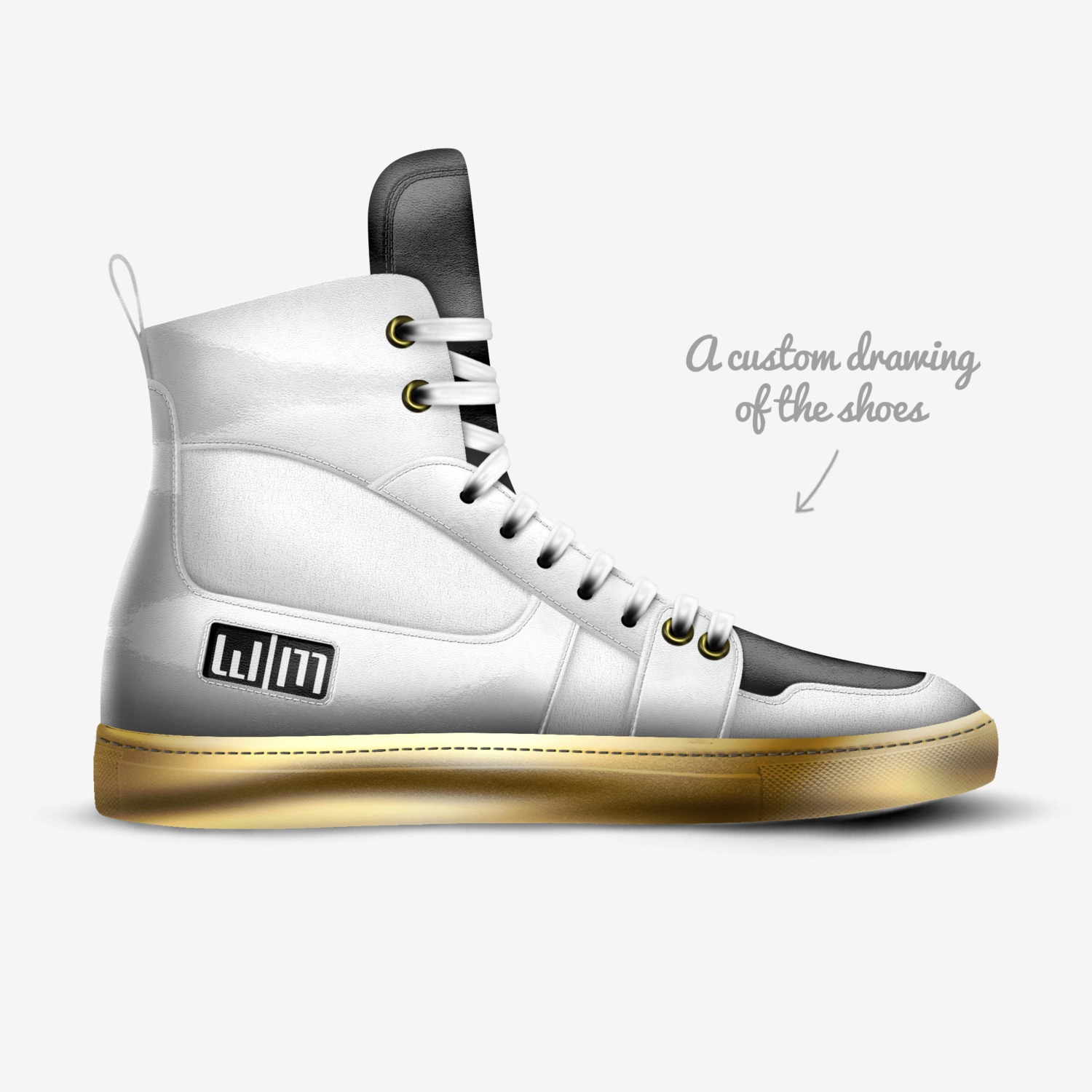Dj Socks custom made in Italy shoes by Sidney Clayton Jr | Sketch view