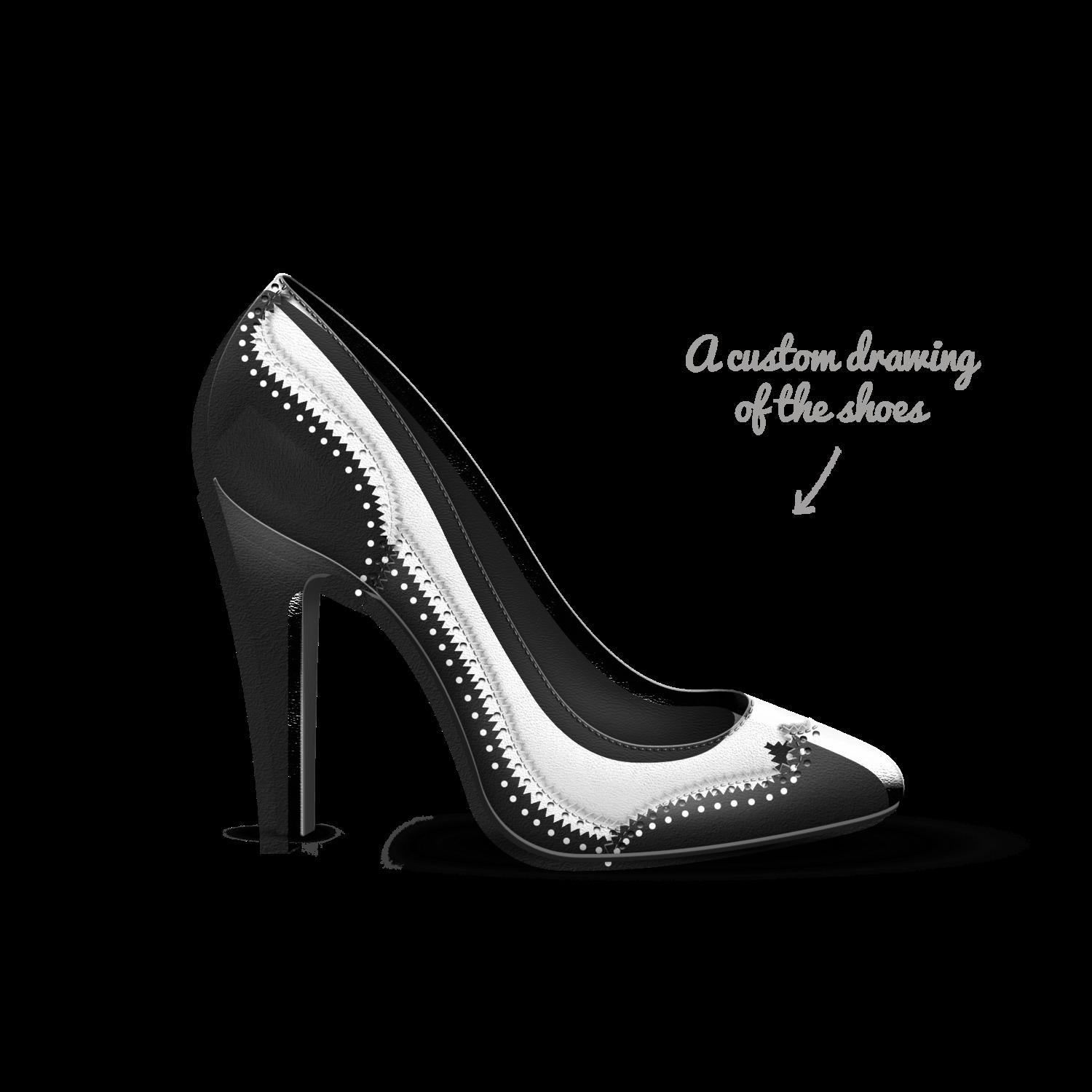 Saddleback shoes sale black white