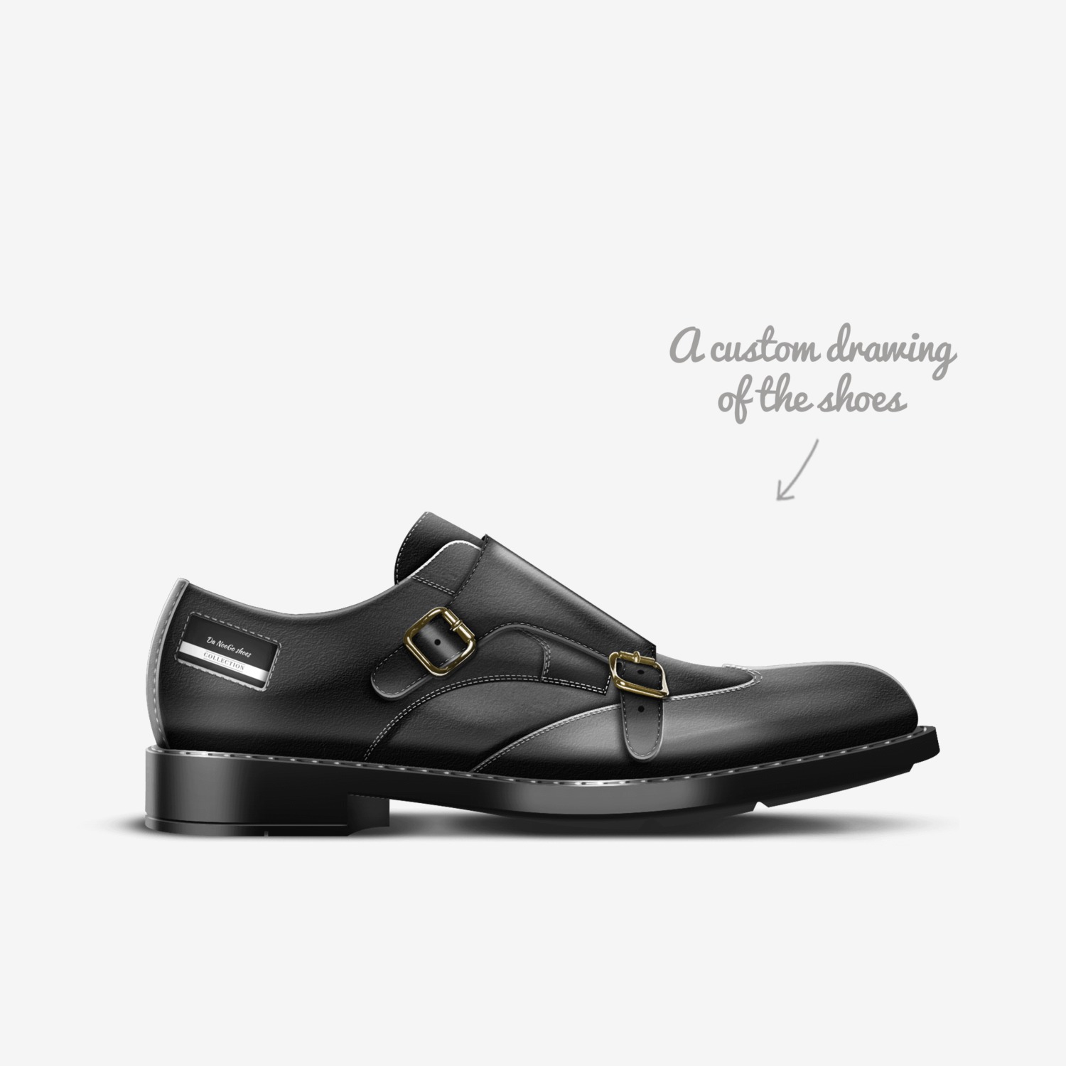 Da NooGo shoes  custom made in Italy shoes by Shametrice Douglas | Sketch view