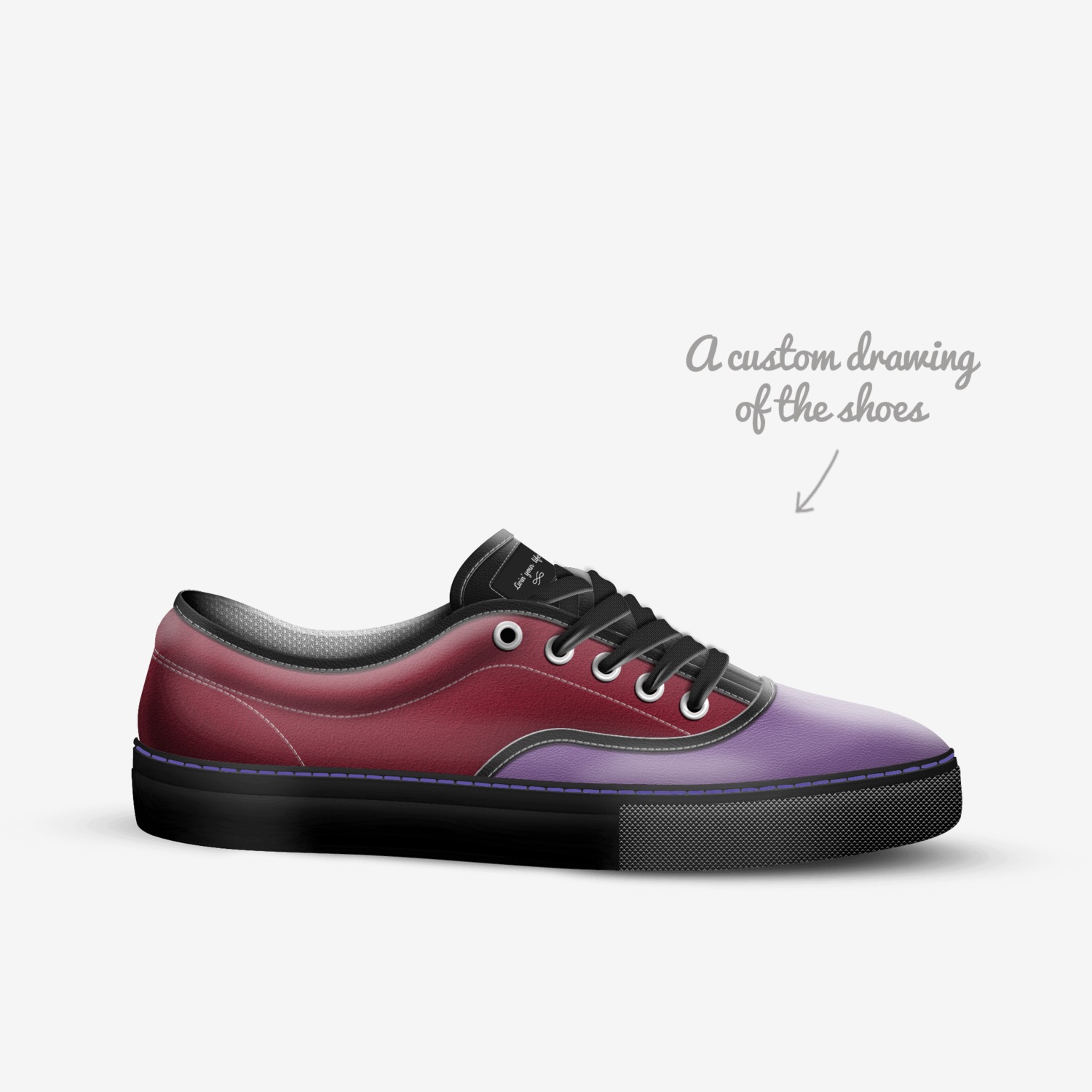Livin’ your  life  custom made in Italy shoes by Tyeshia Alexander | Sketch view