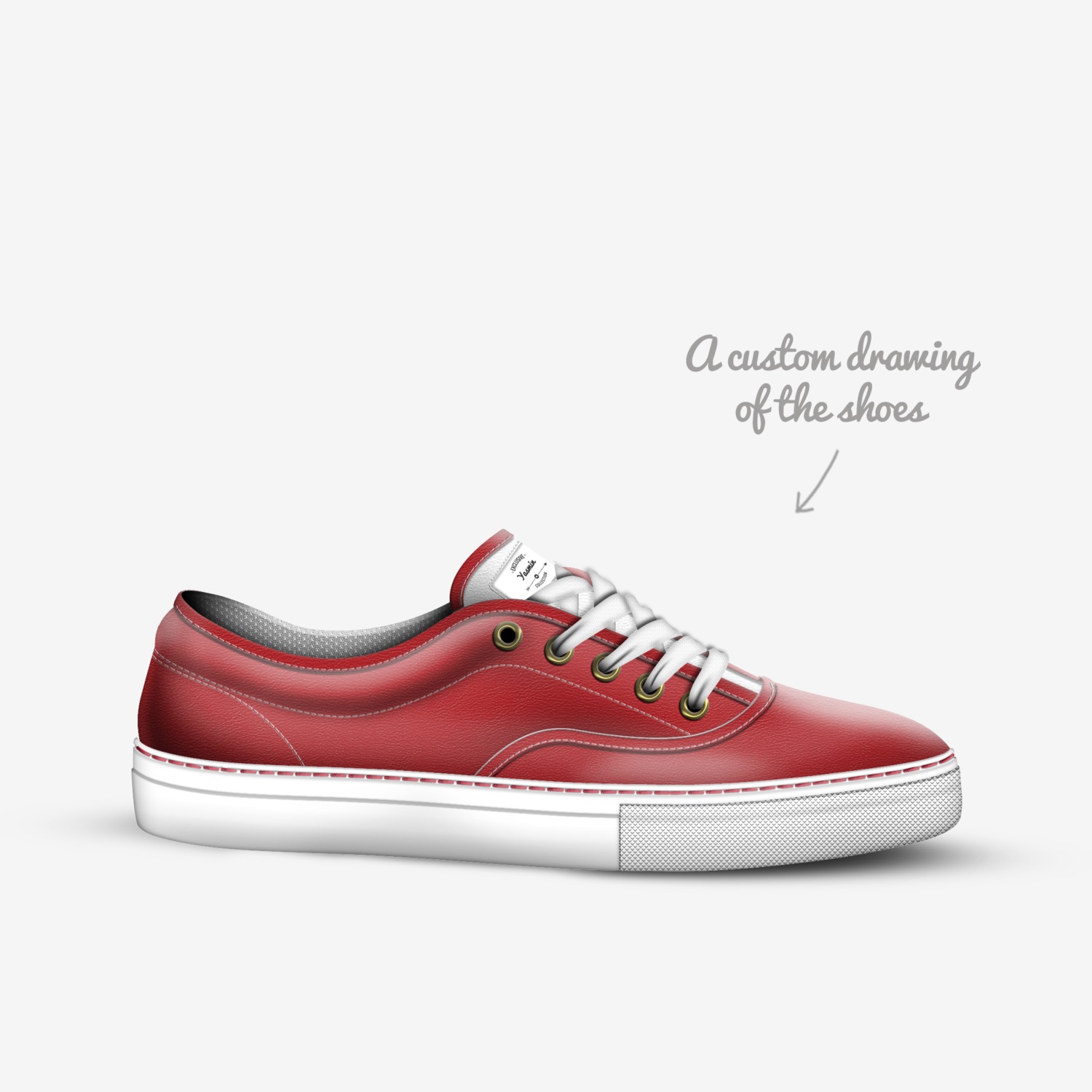Yasmin custom made in Italy shoes by Yasmin Alves | Sketch view