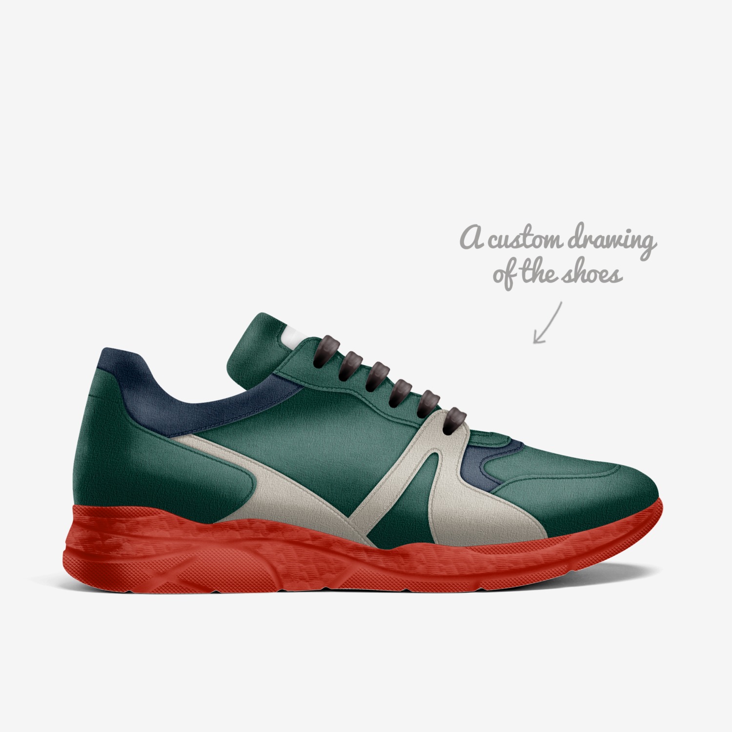 V12's custom made in Italy shoes by Craig Louis | Sketch view