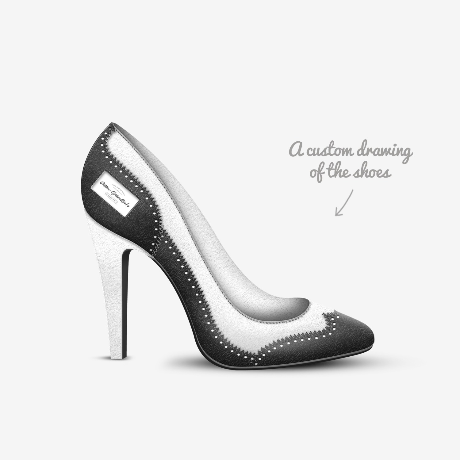 Cotton-OptionAir1s custom made in Italy shoes by Alonzo Dewayne Marshall | Sketch view