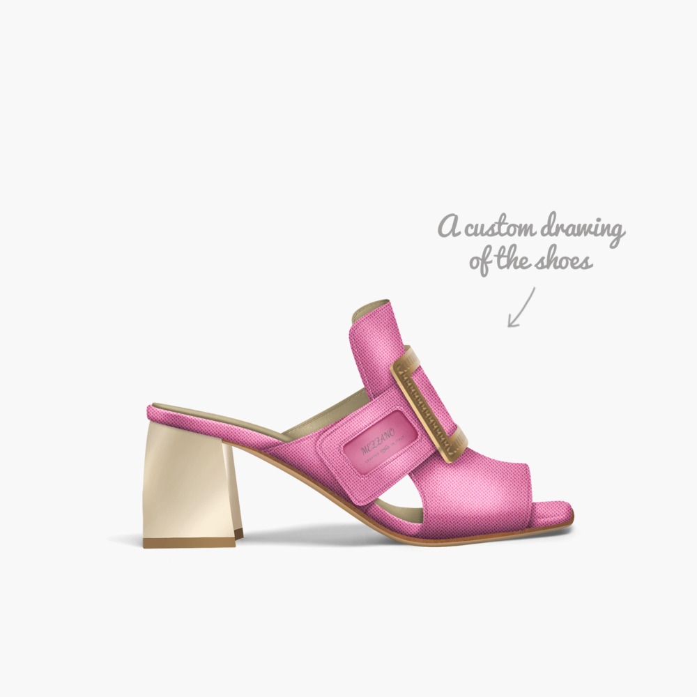 CARINA IN ROSA limited edition shoe CARINA IN ROSA artisan made in Italy shoes by Ray "lefty" Rhodes