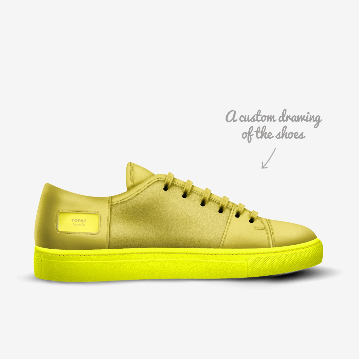GEMS custom made in Italy shoes by Gregory Amos | Sketch view
